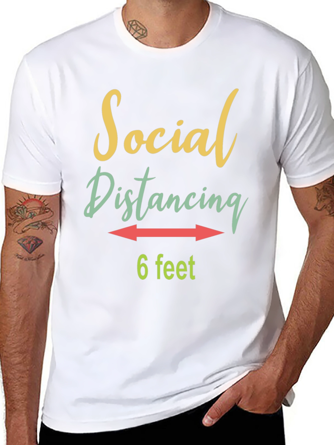 Social Distancing T-Shirt - 6 Feet