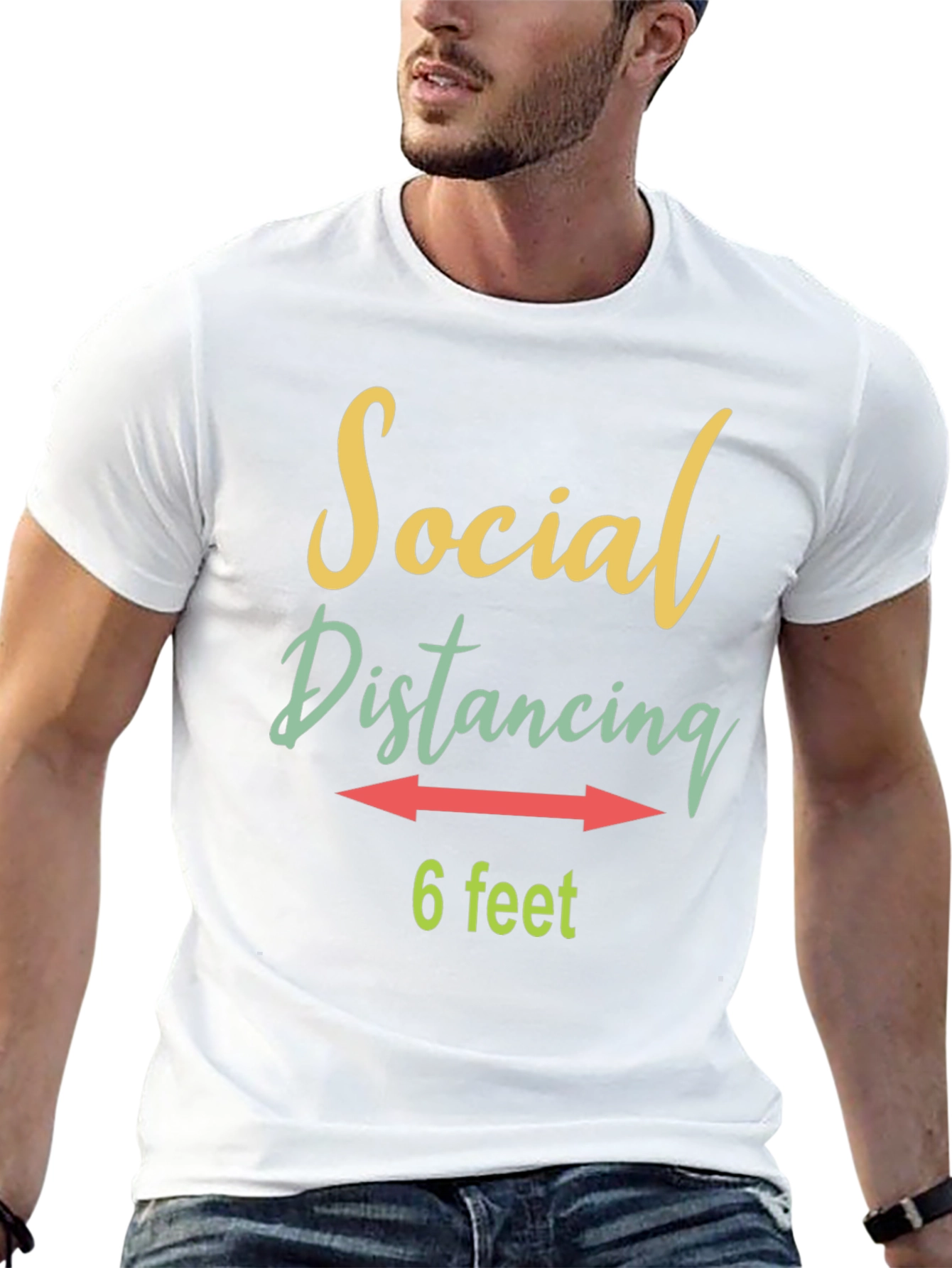 Social Distancing T-Shirt - 6 Feet