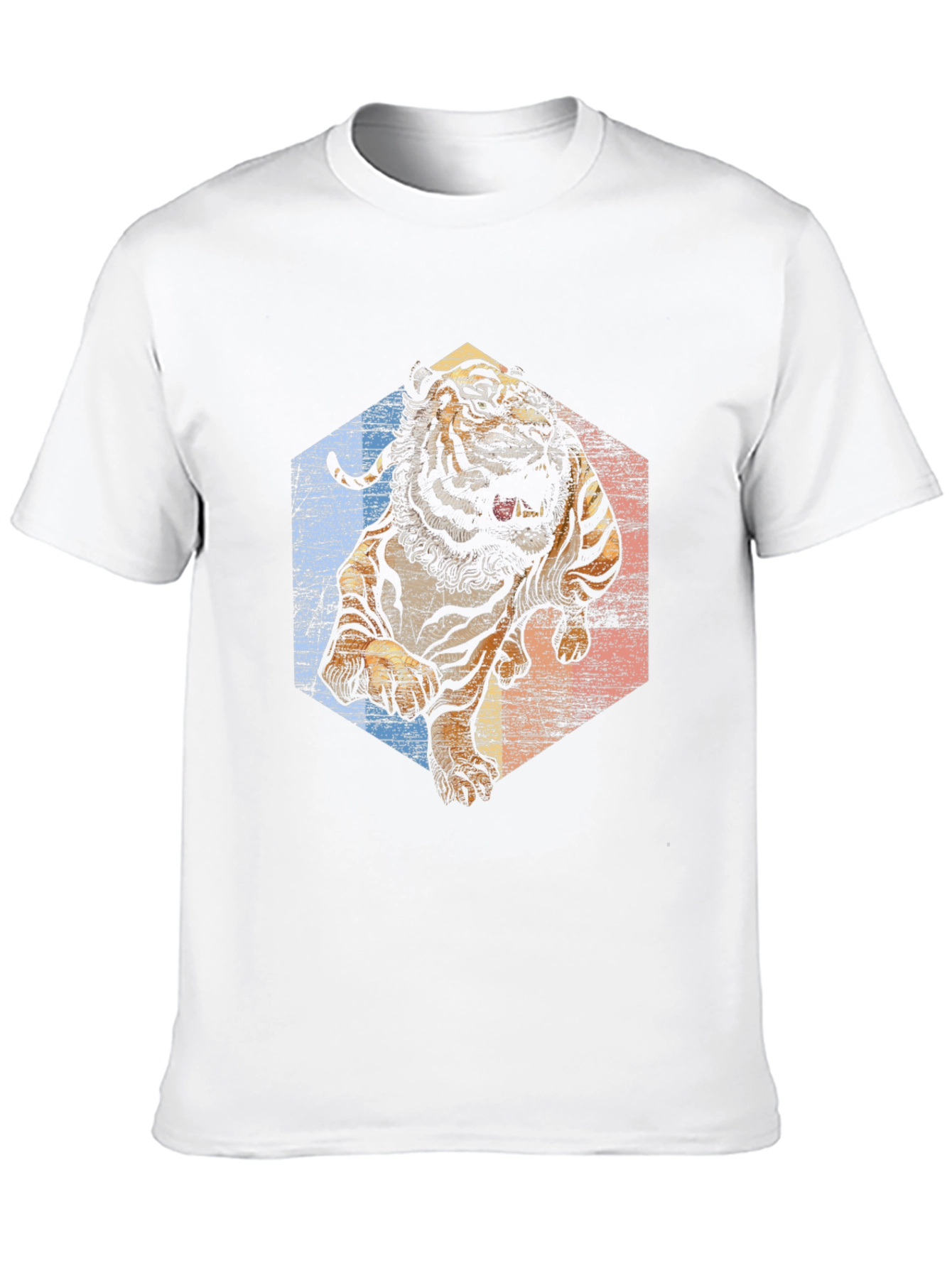 Tiger Graphic Tee - Retro Style