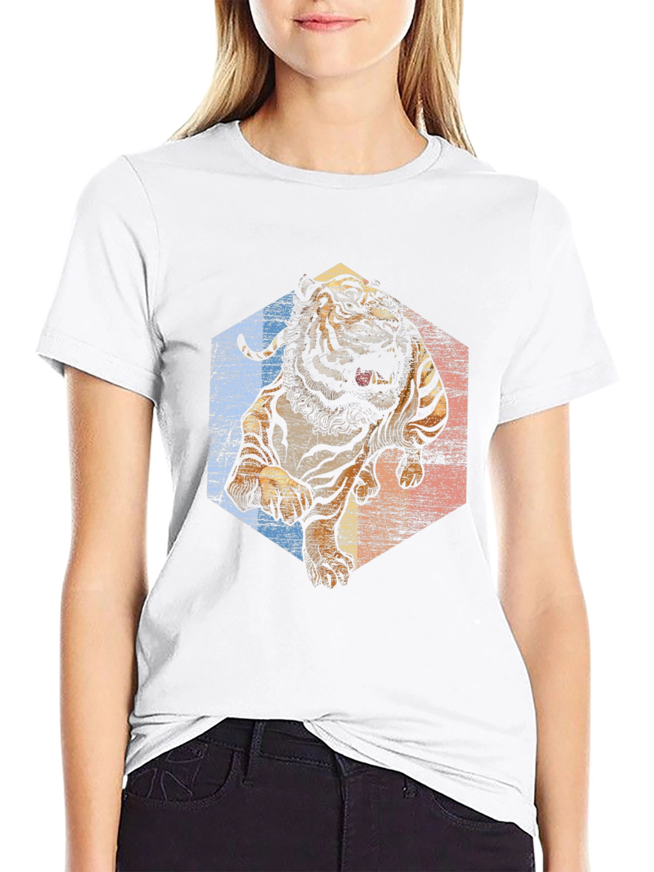 Tiger Graphic Tee - Retro Style