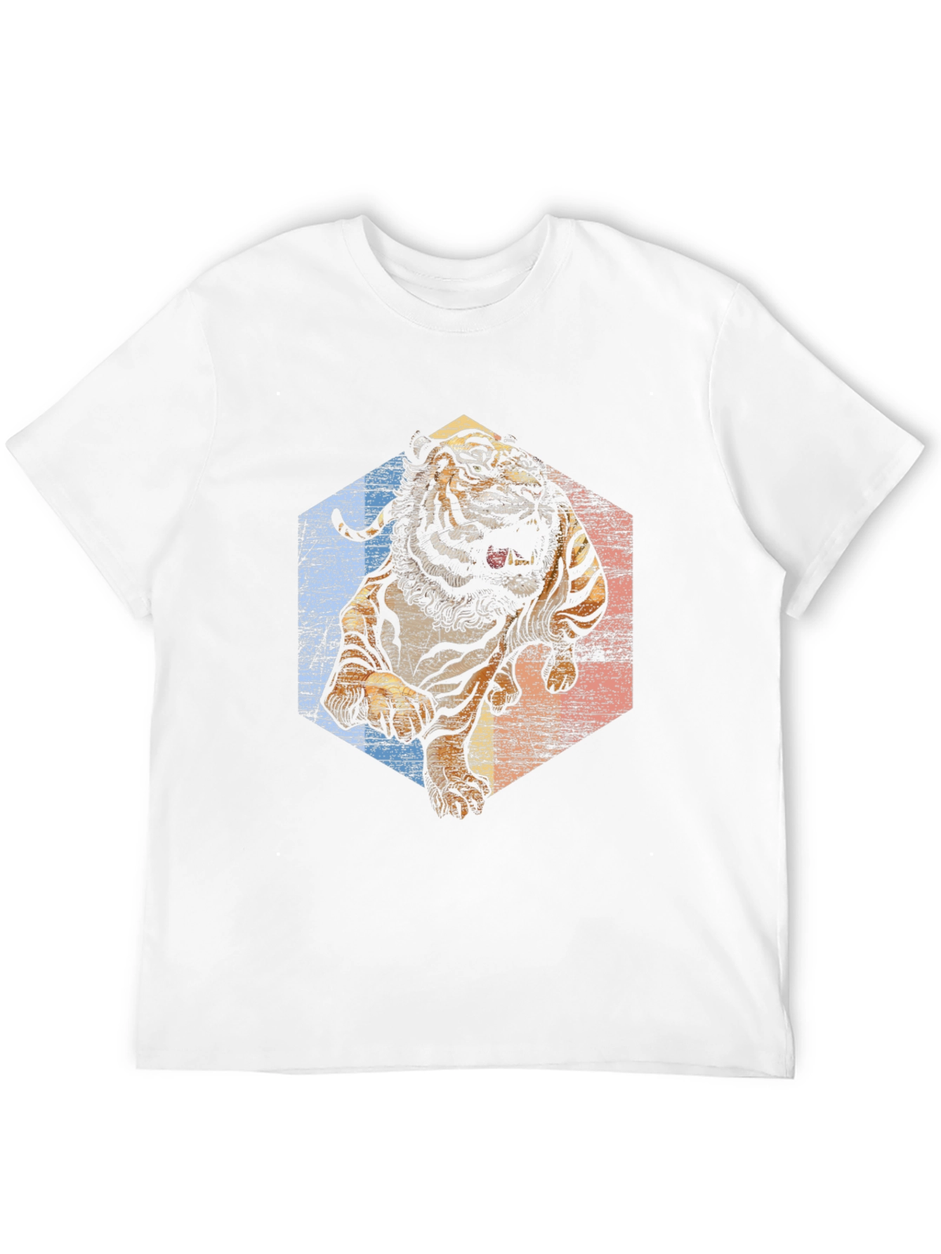 Tiger Graphic Tee - Retro Style