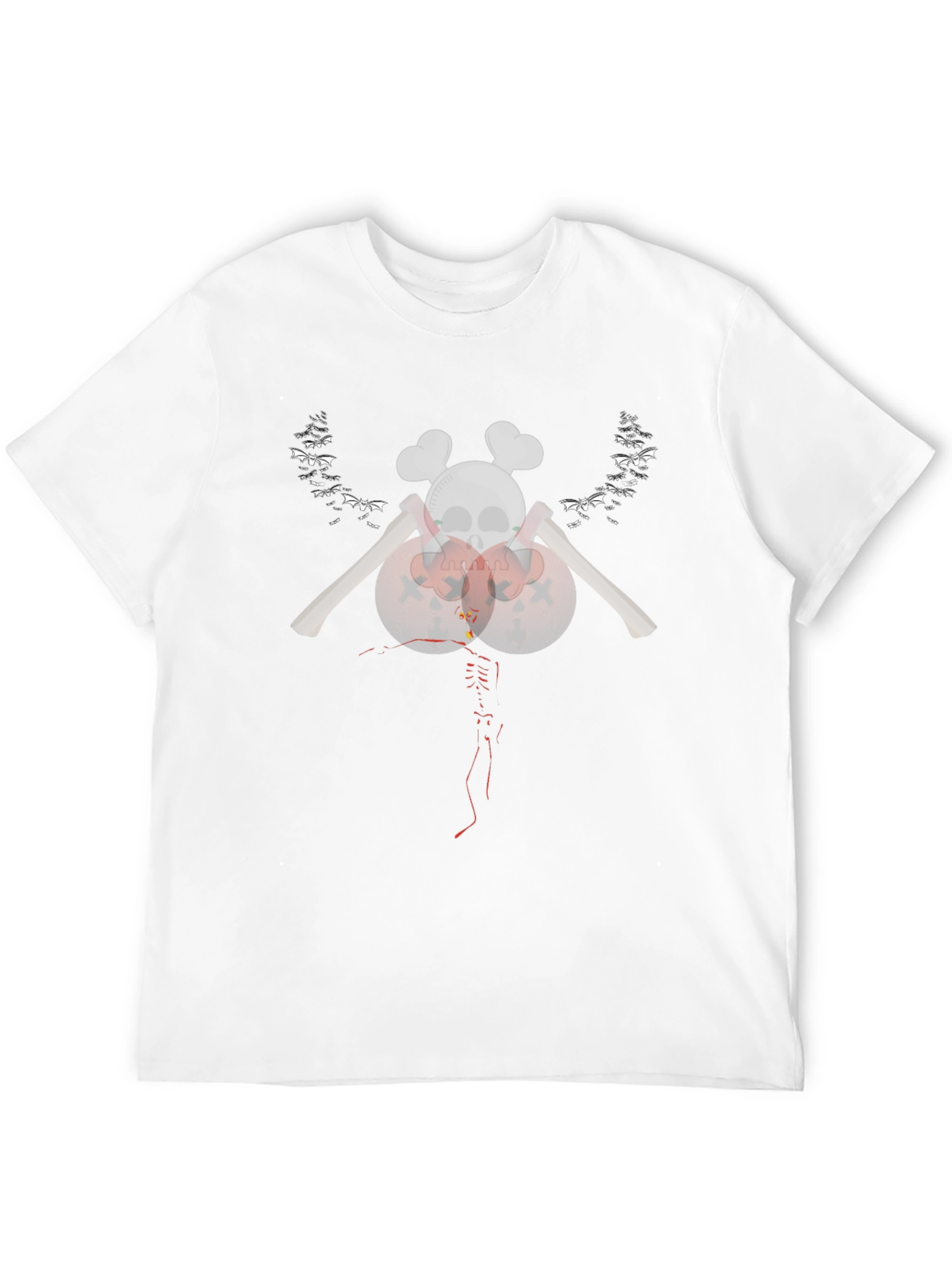 Skull & Axes Graphic Tee - Mens Black T-Shirt