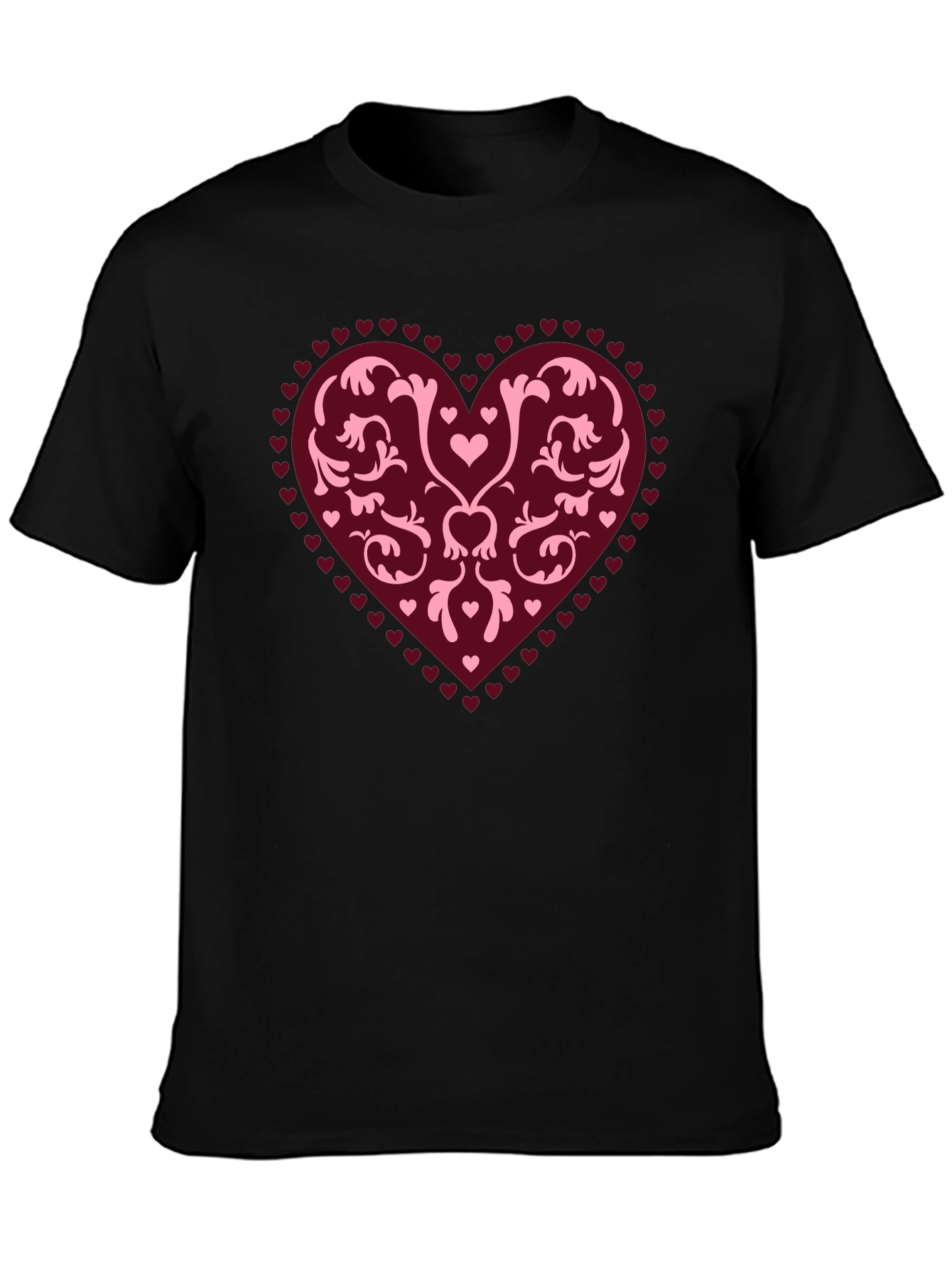 Heart Graphic Tee - Stylish Black Casual Shirt