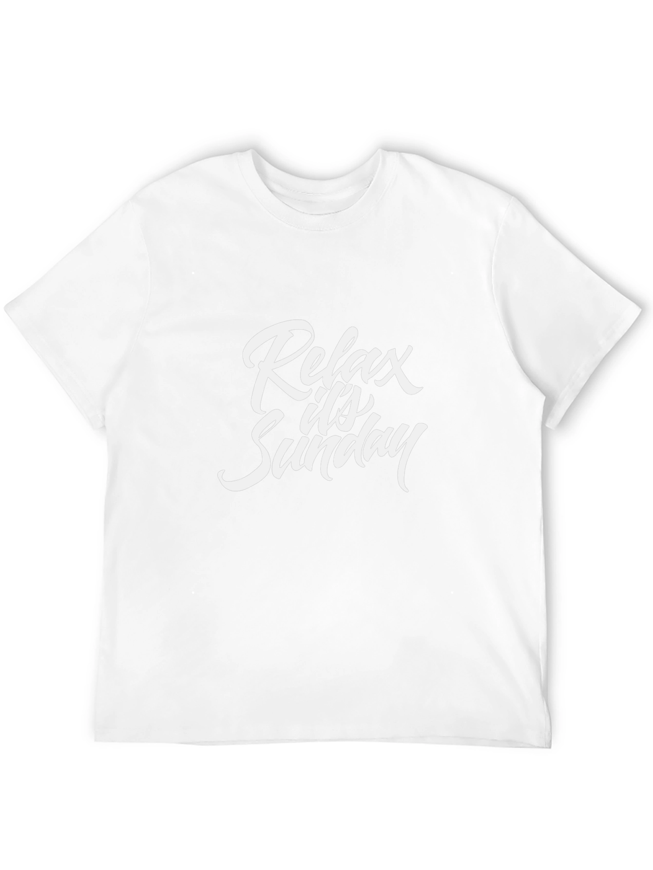 Relax Its Sunday T-Shirt - Black