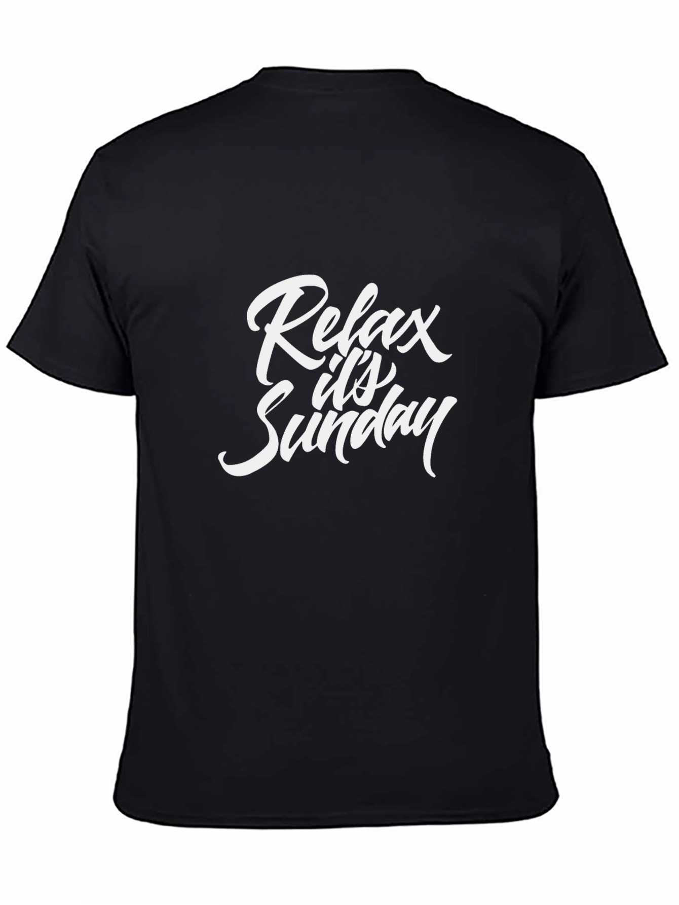 Relax Its Sunday T-Shirt - Black
