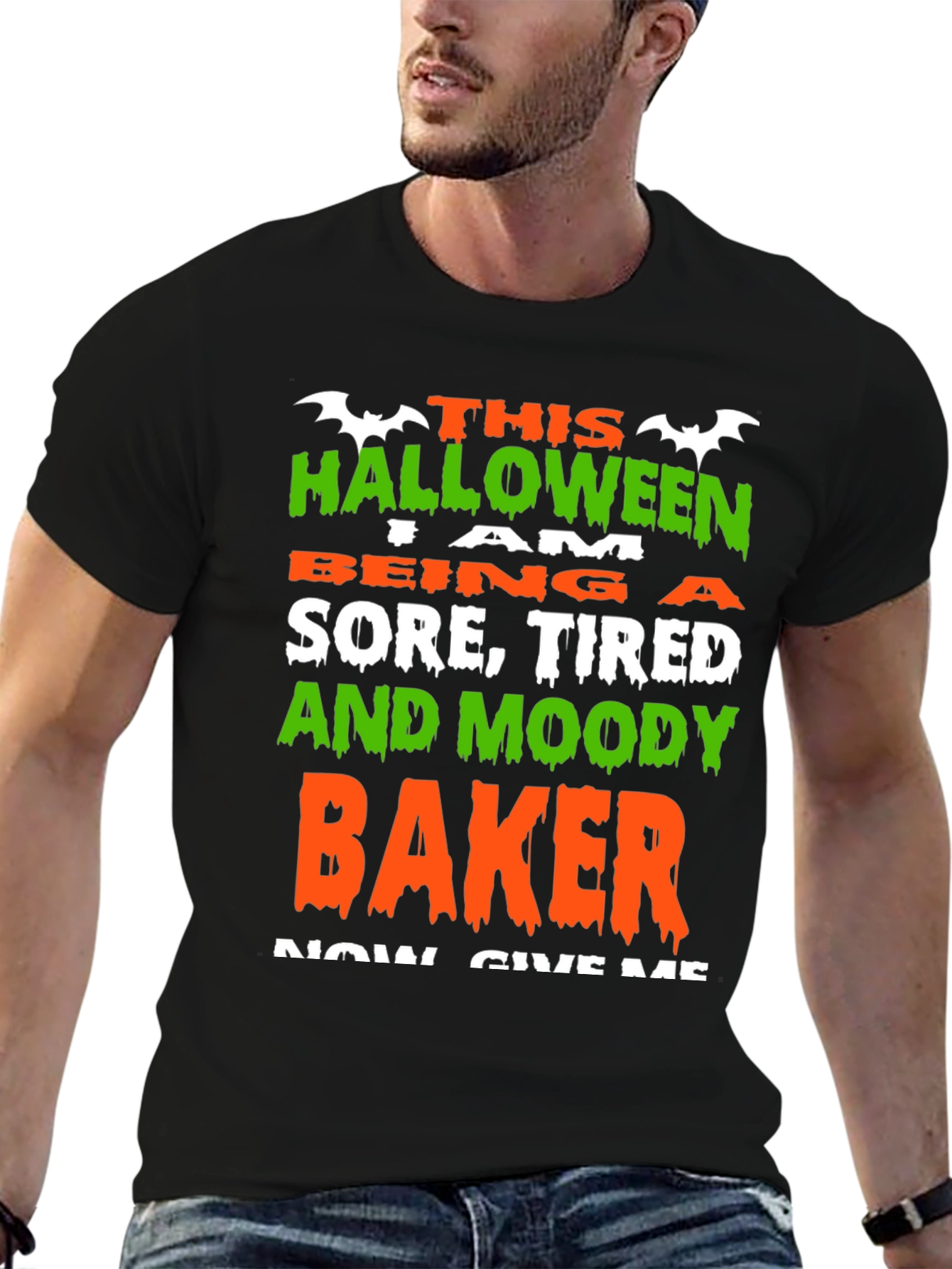 Halloween Baker T-Shirt - Sore Tired and Moody
