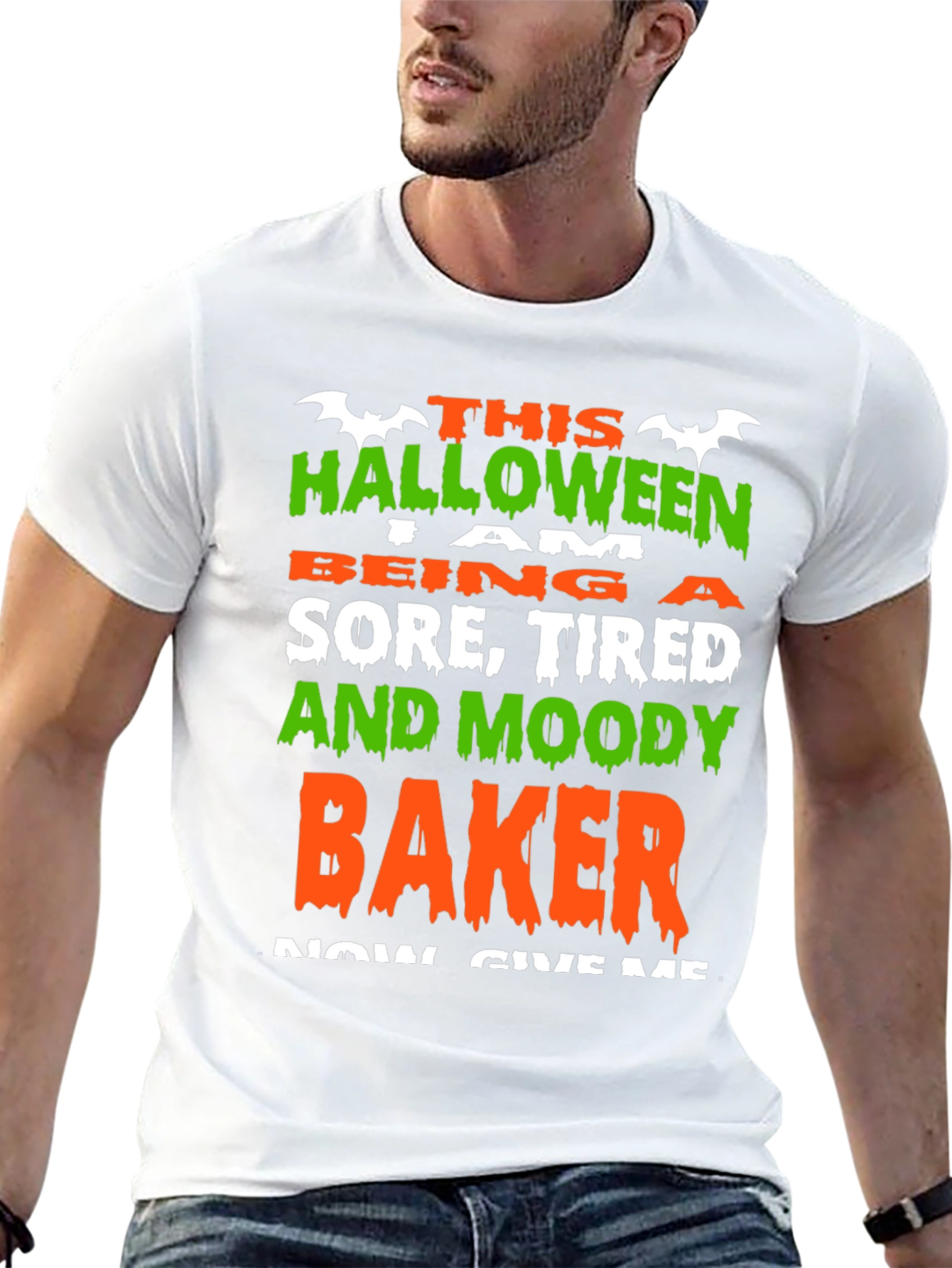 Halloween Baker T-Shirt - Sore Tired and Moody