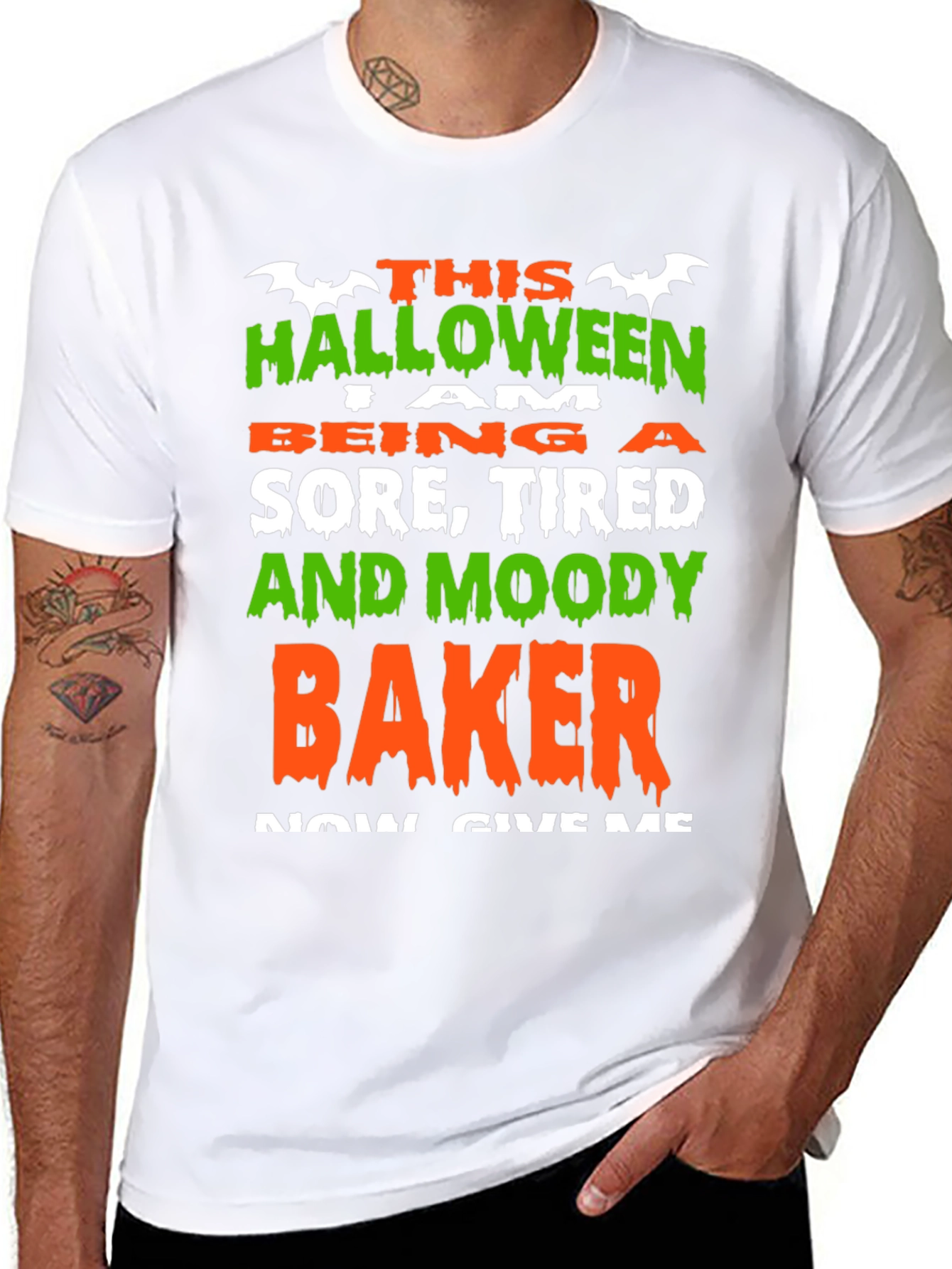 Halloween Baker T-Shirt - Sore Tired and Moody