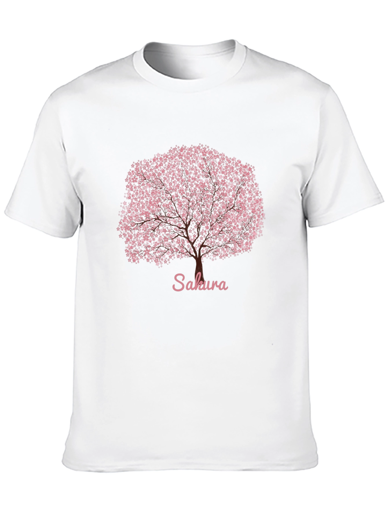 Sakura Cherry Blossom Tree Graphic Tee - Black