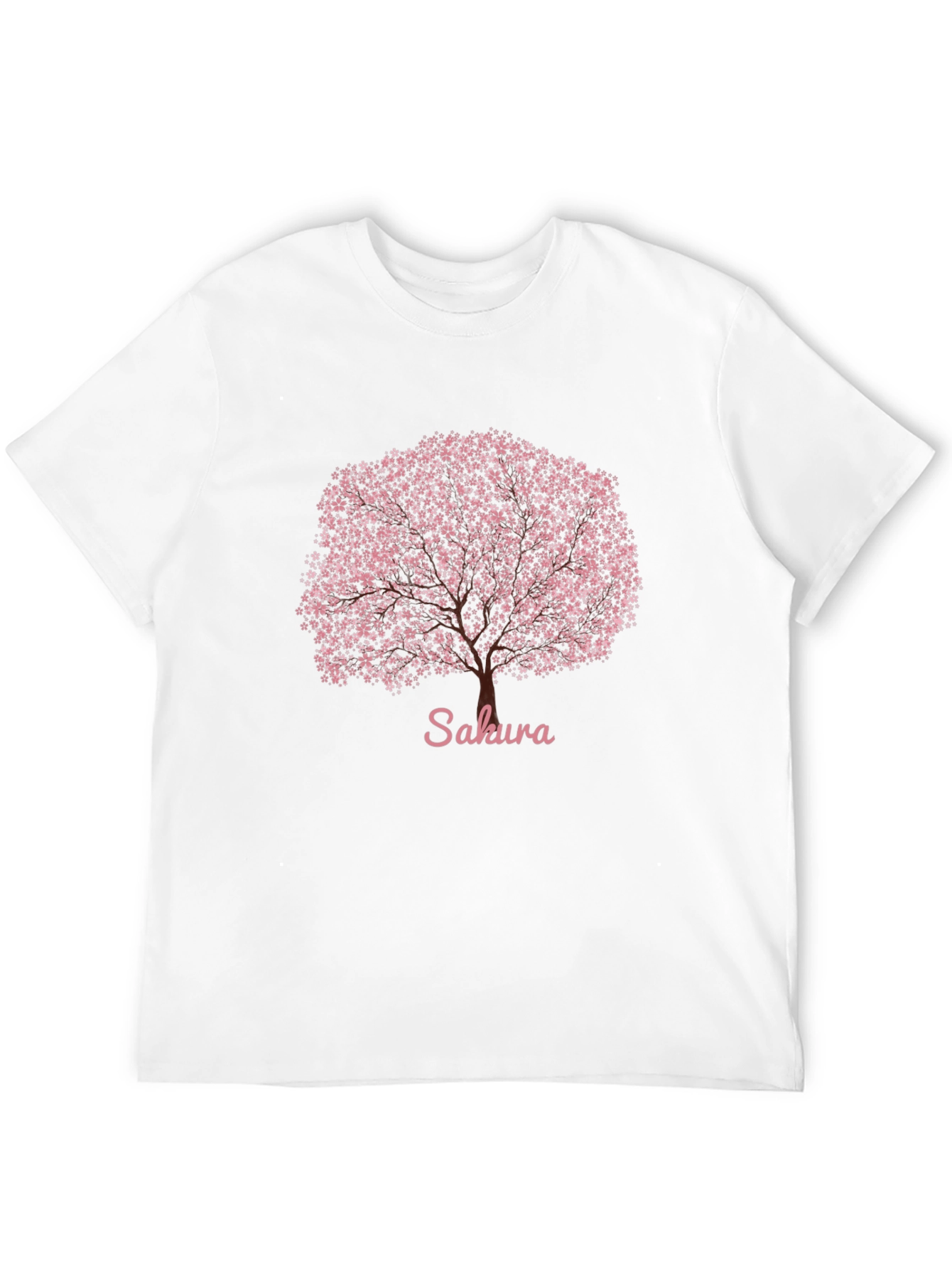 Sakura Cherry Blossom Tree Graphic Tee - Black