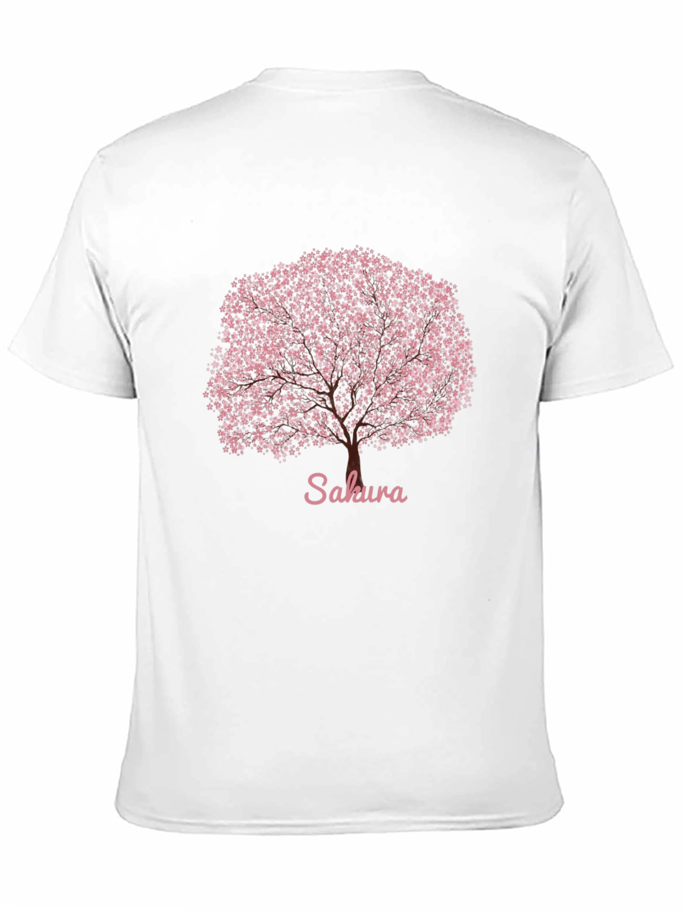 Sakura Cherry Blossom Tree Graphic Tee - Black
