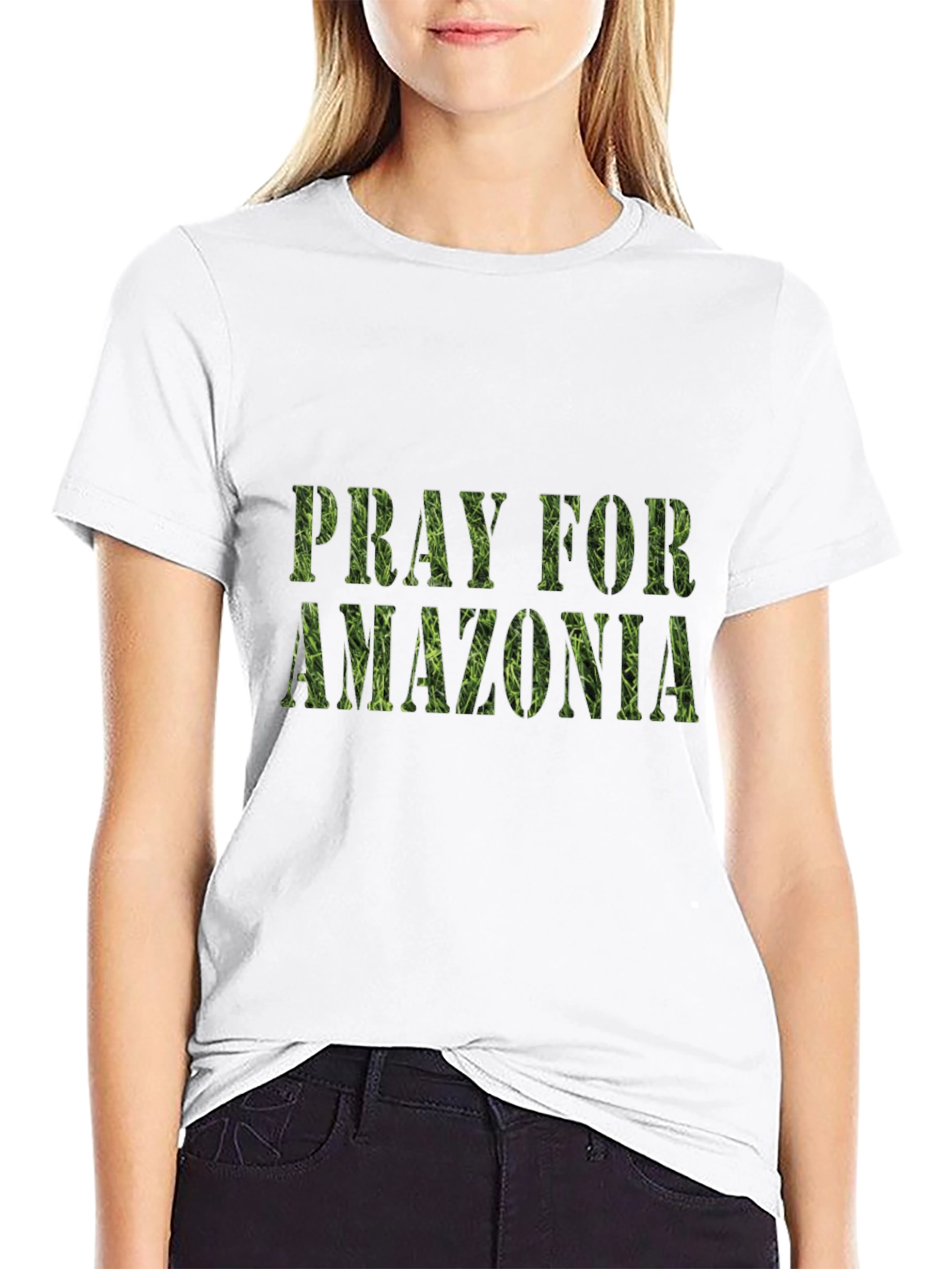 Pray for Amazonia Black T-Shirt