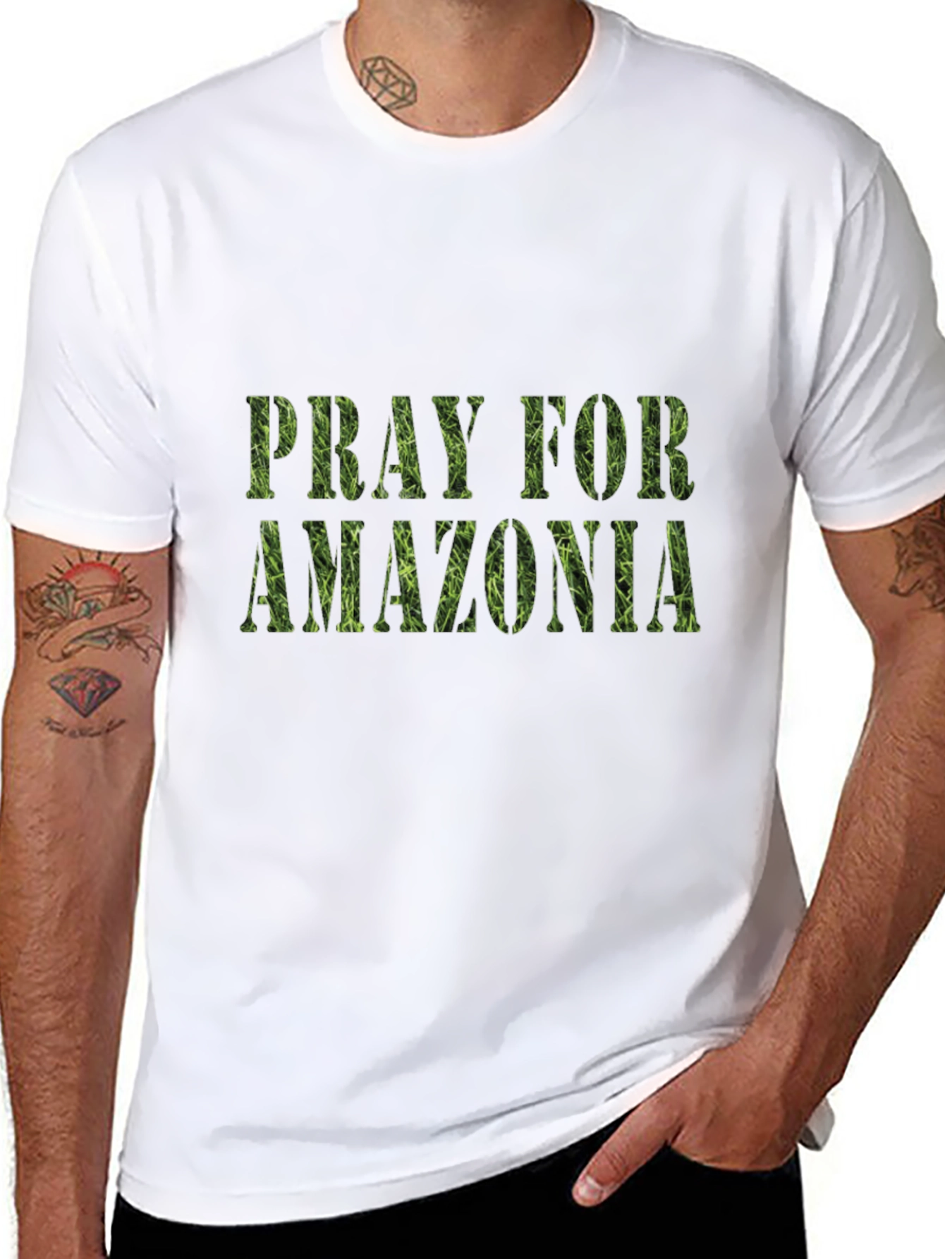 Pray for Amazonia Black T-Shirt