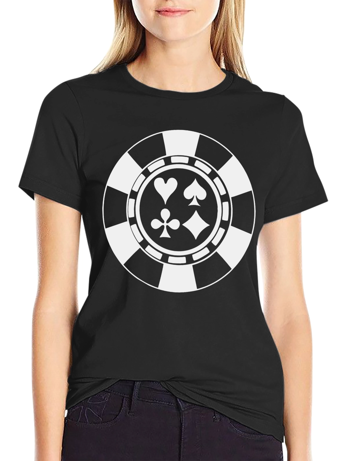 Poker Chip Suits Graphic T-Shirt - Casino Style