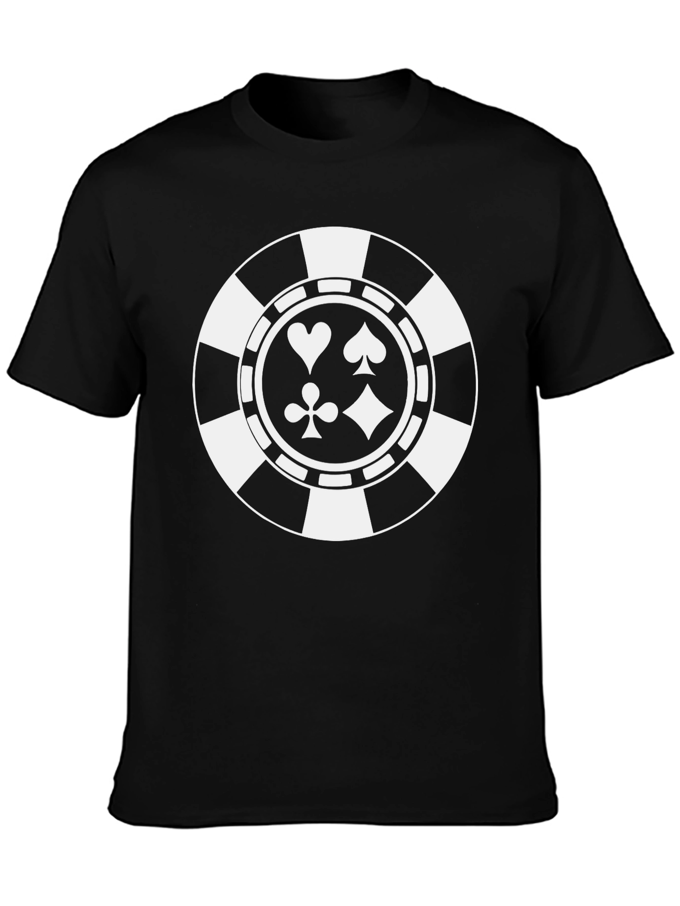 Poker Chip Suits Graphic T-Shirt - Casino Style