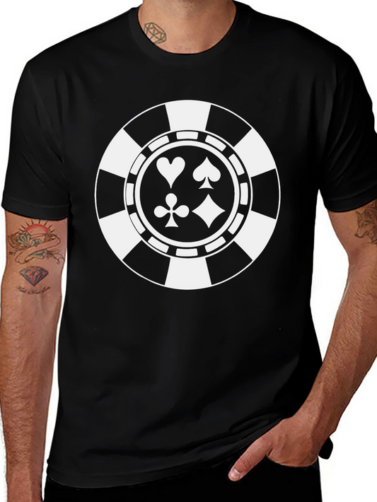 Poker Chip Suits Graphic T-Shirt - Casino Style