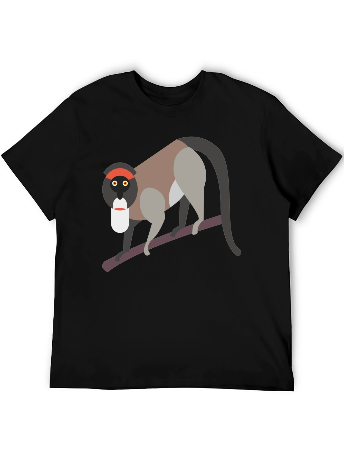 Unique Monkey Graphic T-Shirt - Black