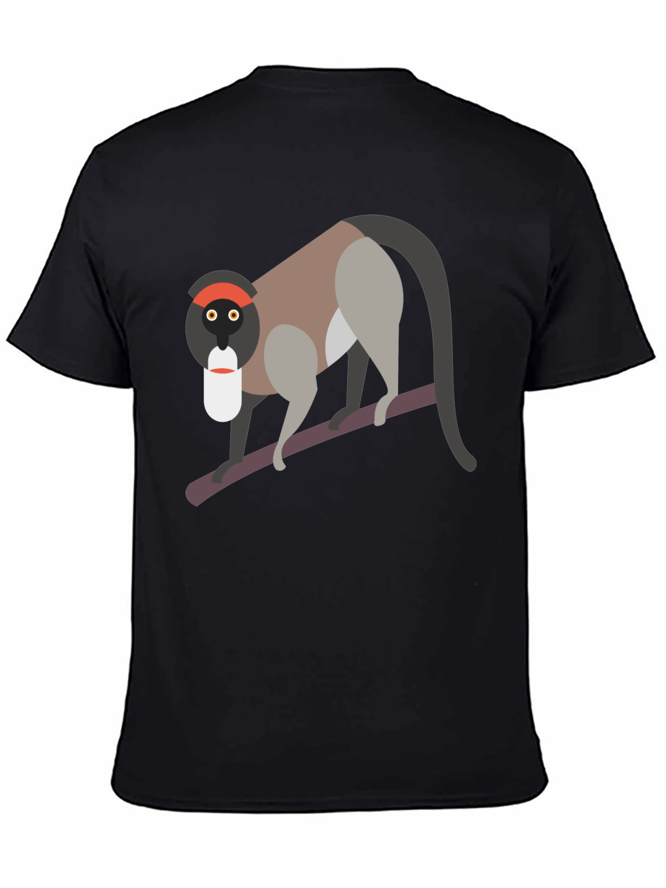 Unique Monkey Graphic T-Shirt - Black