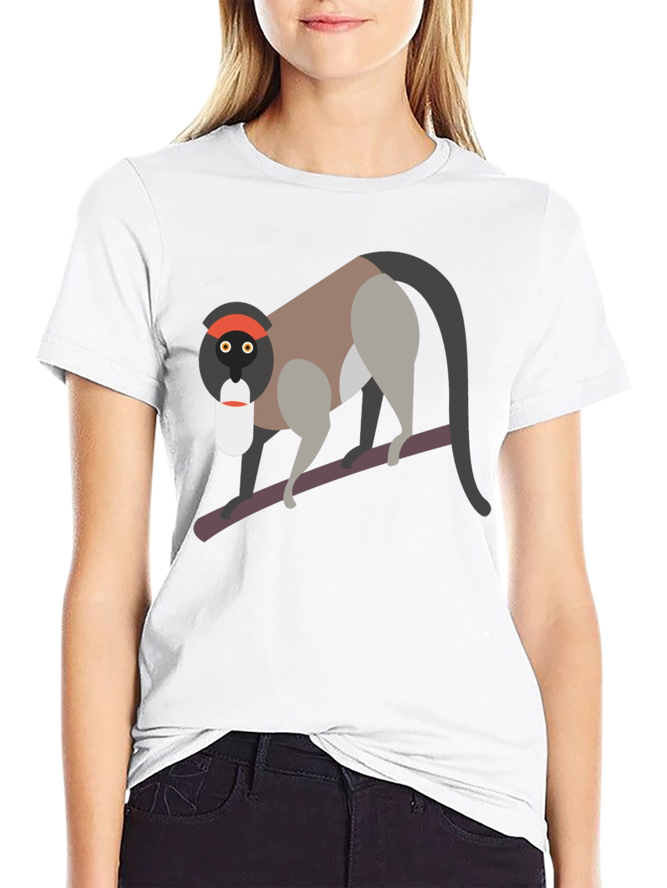 Unique Monkey Graphic T-Shirt - Black