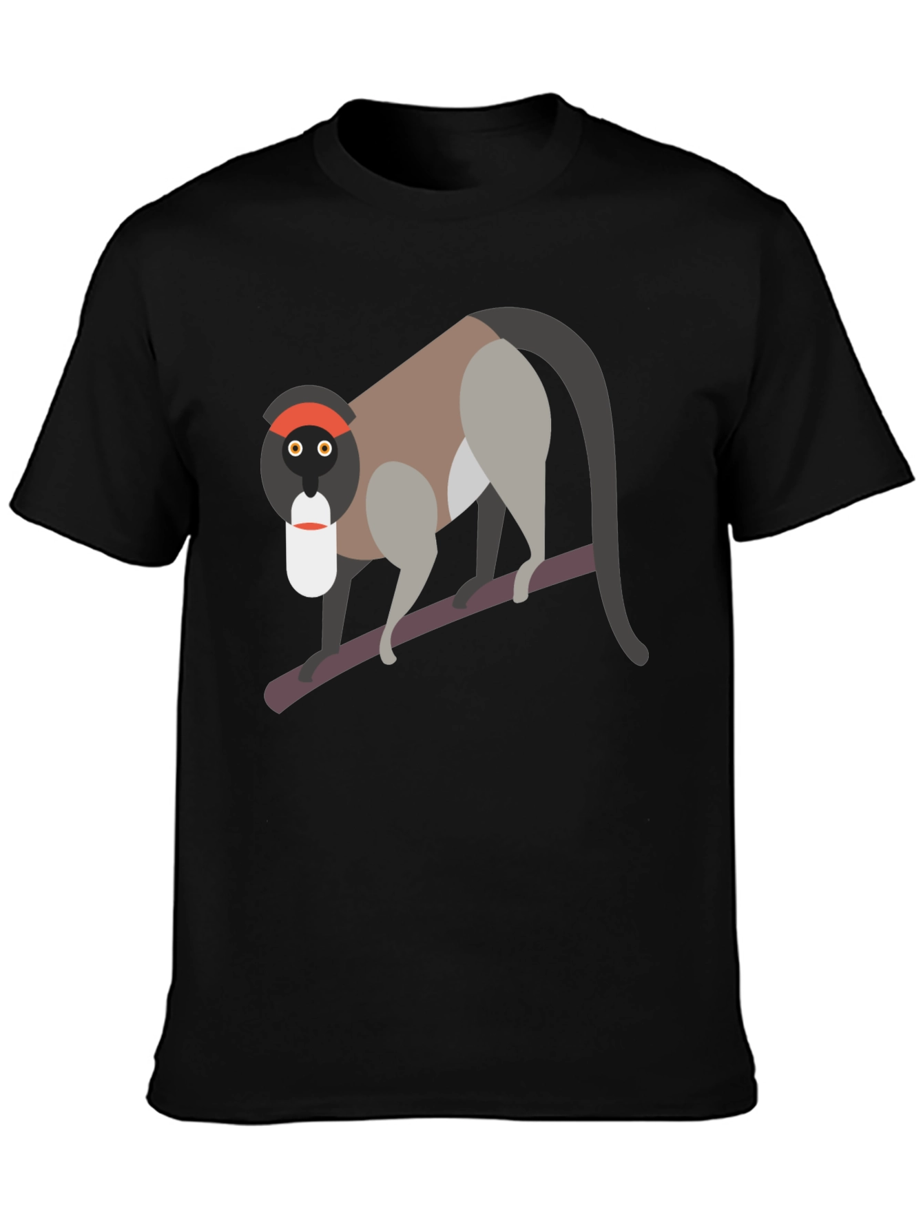 Unique Monkey Graphic T-Shirt - Black
