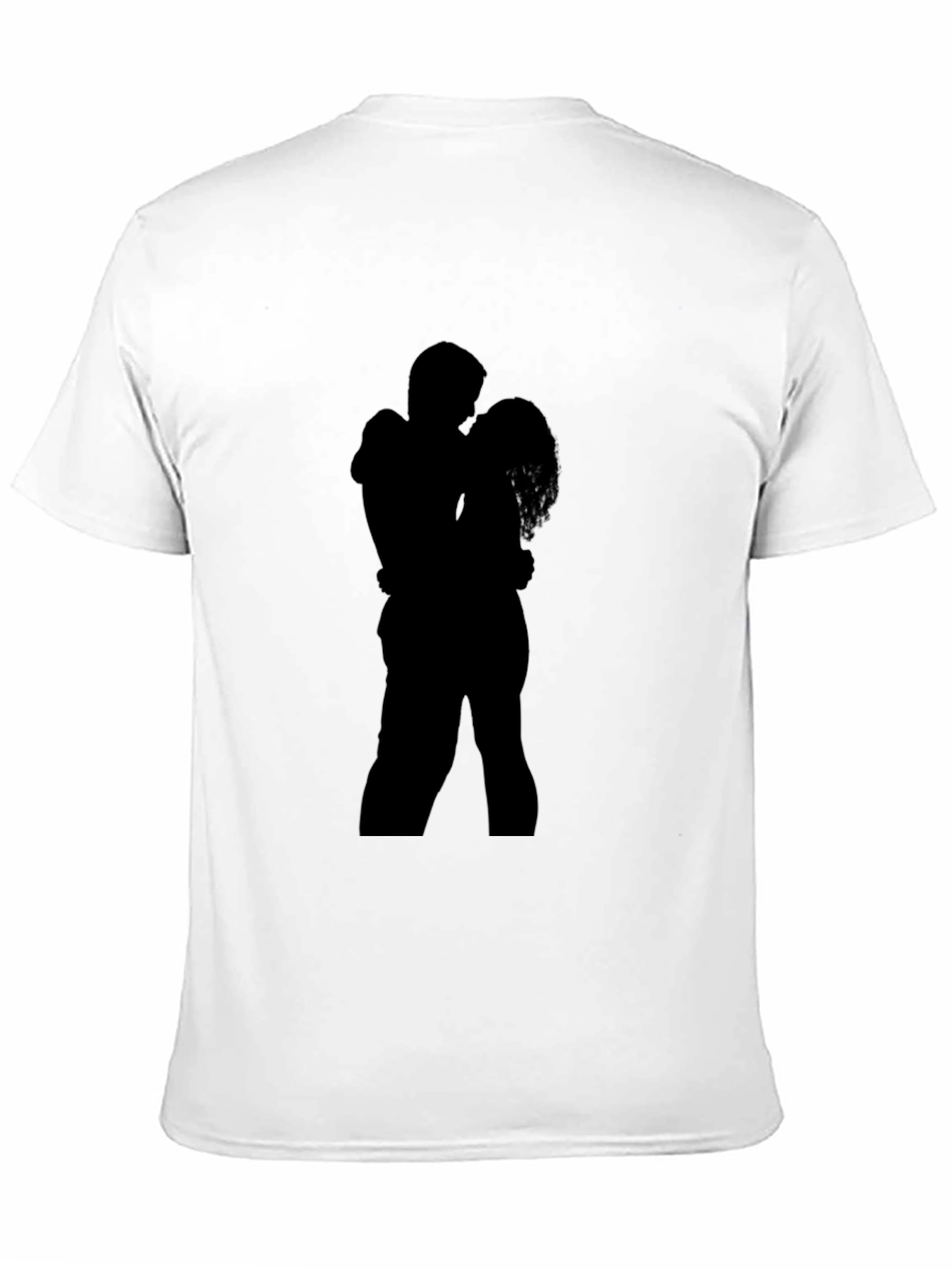 Silhouette Embrace T-Shirt - Romantic Design