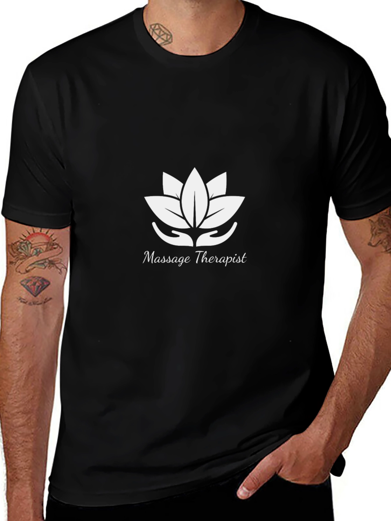 Massage Therapist Lotus Graphic T-Shirt - Unisex