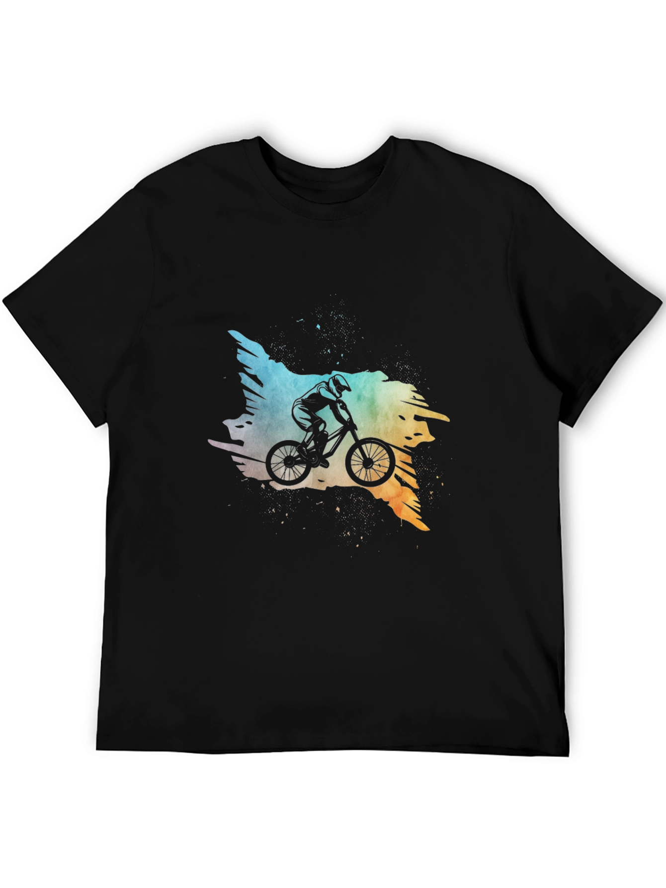 Mountain Biker Graphic Tee - Black