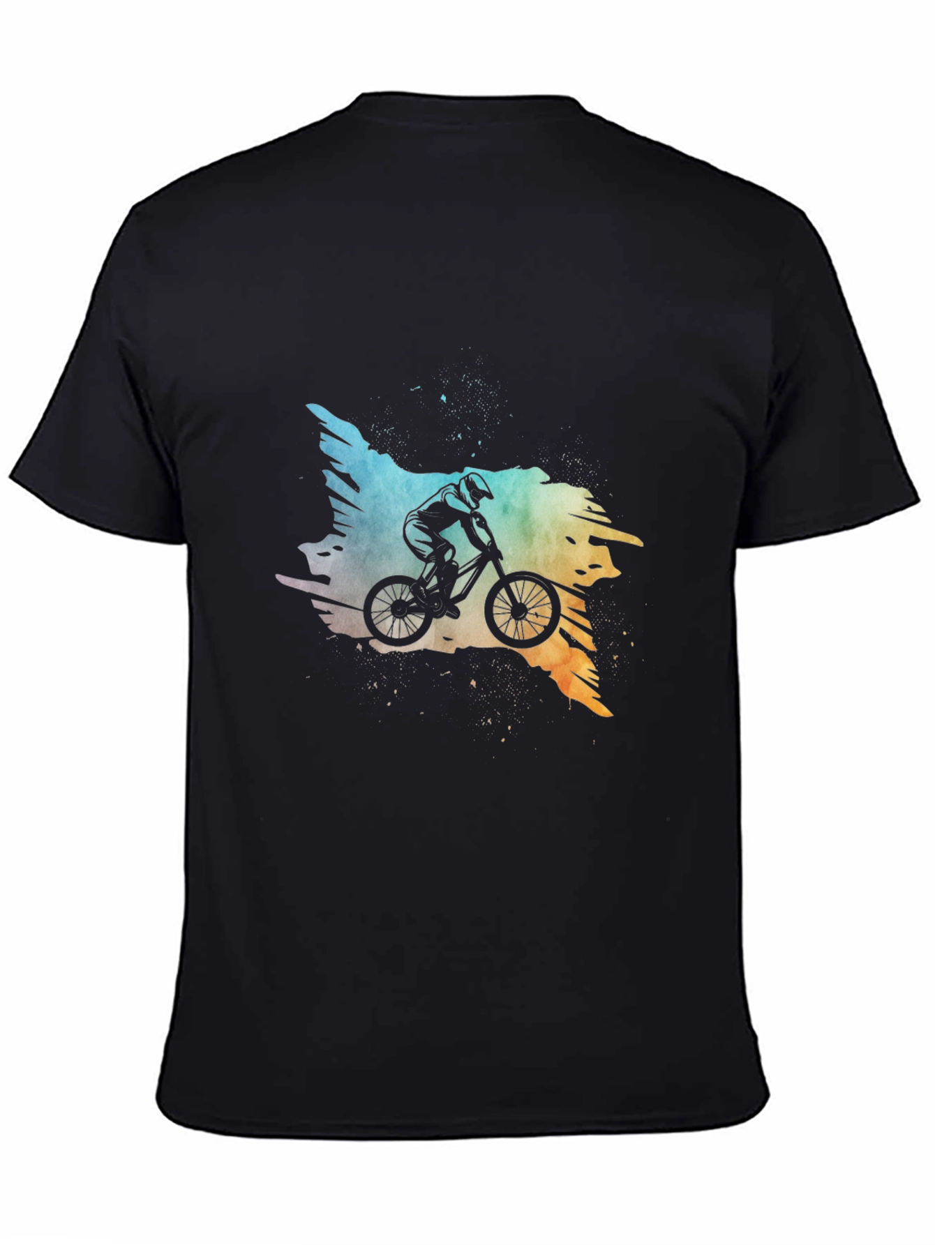 Mountain Biker Graphic Tee - Black