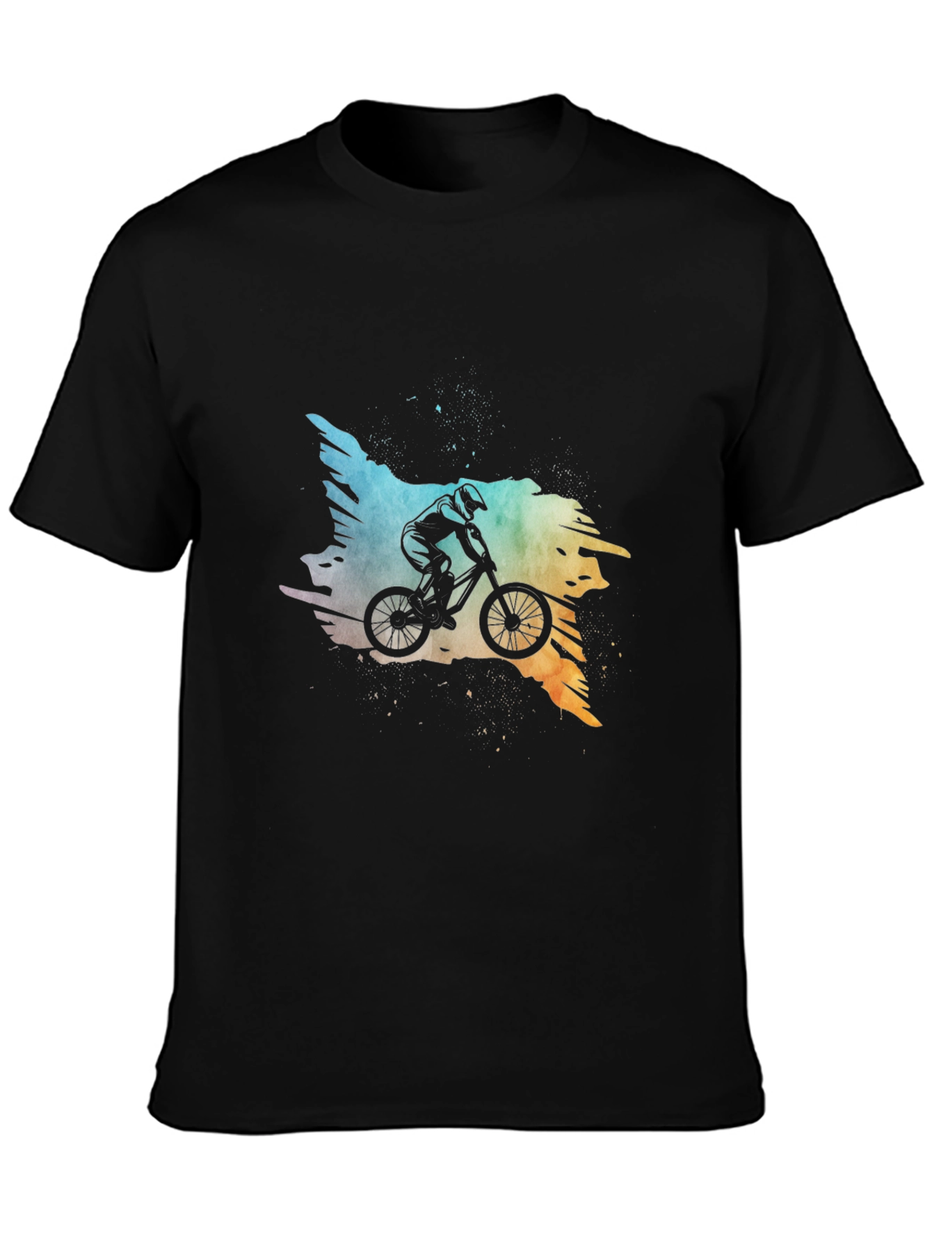 Mountain Biker Graphic Tee - Black