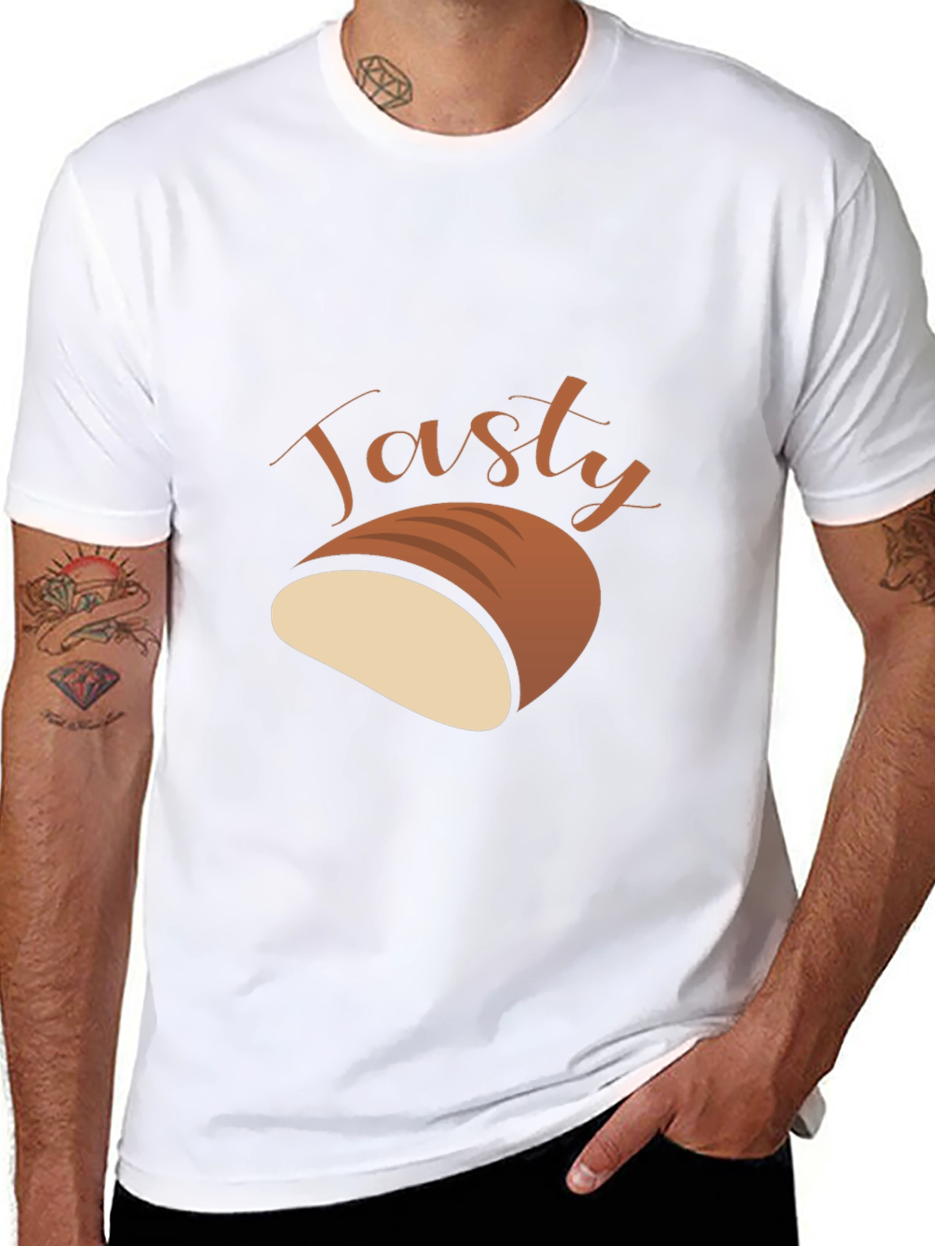 Tasty Bread Graphic T-Shirt - Unisex Casual Tee