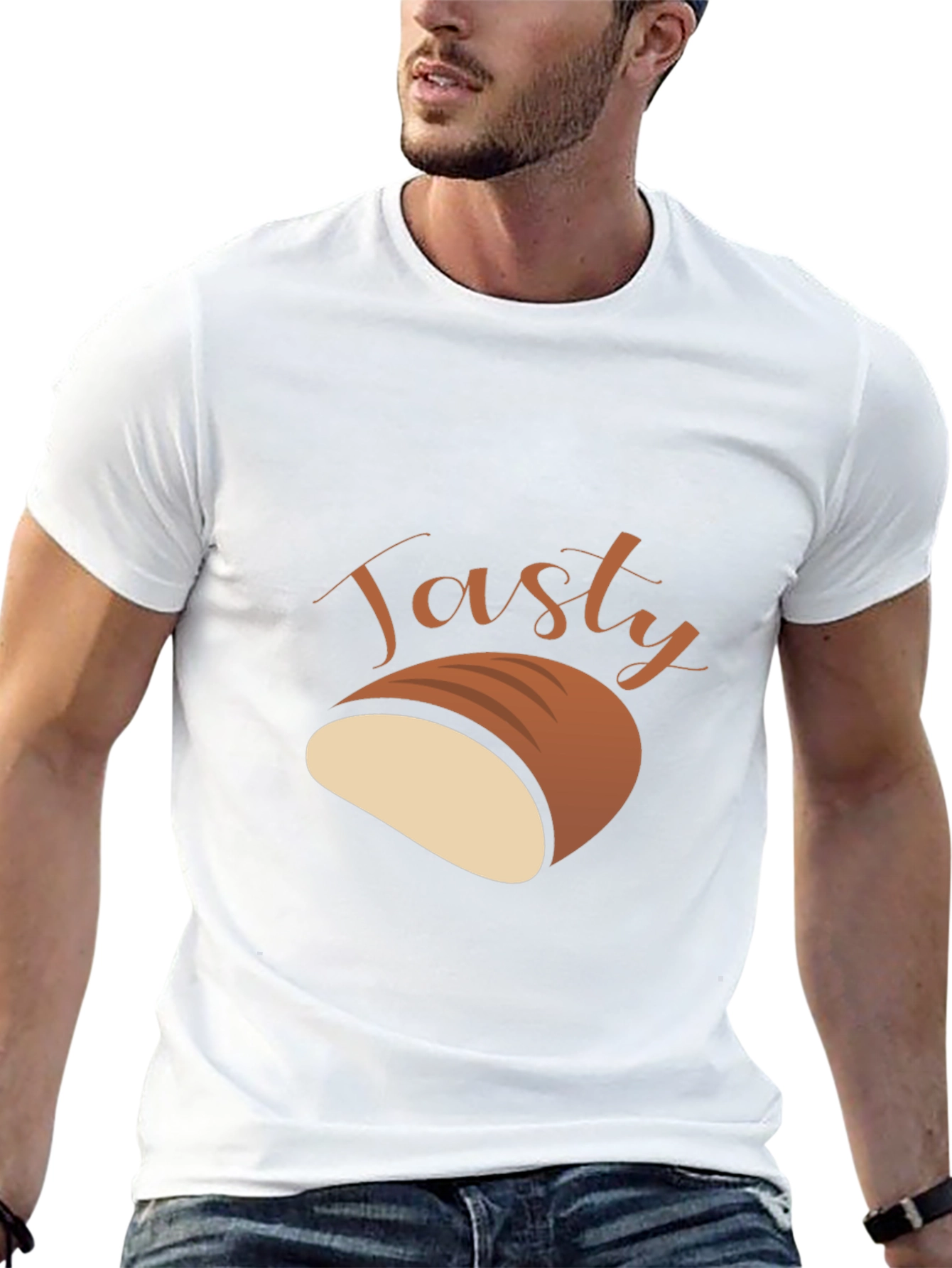 Tasty Bread Graphic T-Shirt - Unisex Casual Tee