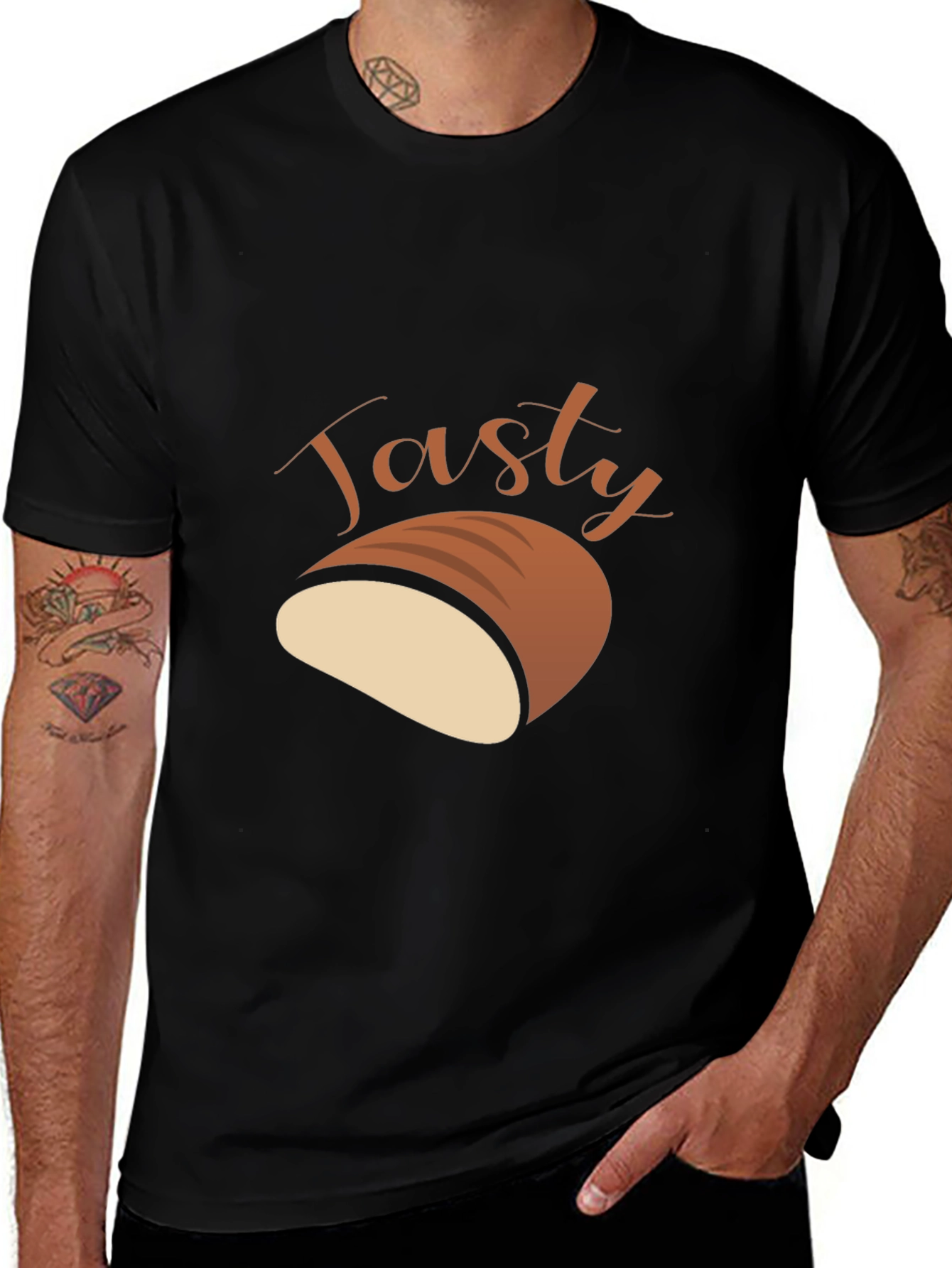 Tasty Bread Graphic T-Shirt - Unisex Casual Tee