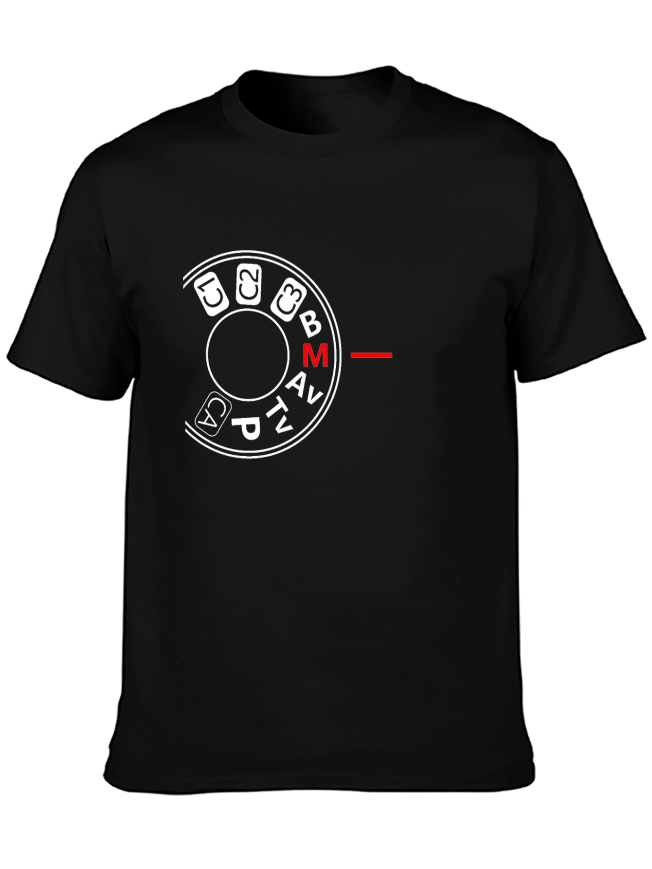 Camera Mode Dial Graphic Tee - Black