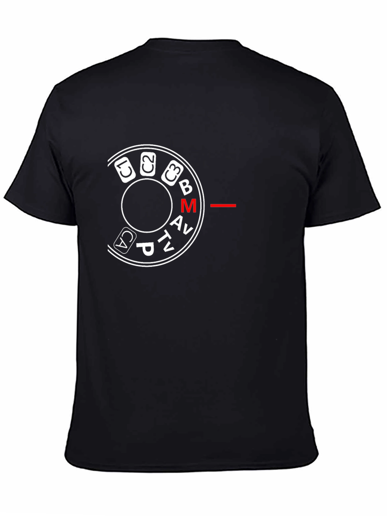 Camera Mode Dial Graphic Tee - Black