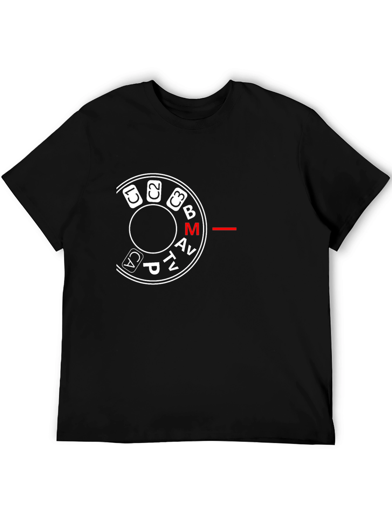Camera Mode Dial Graphic Tee - Black