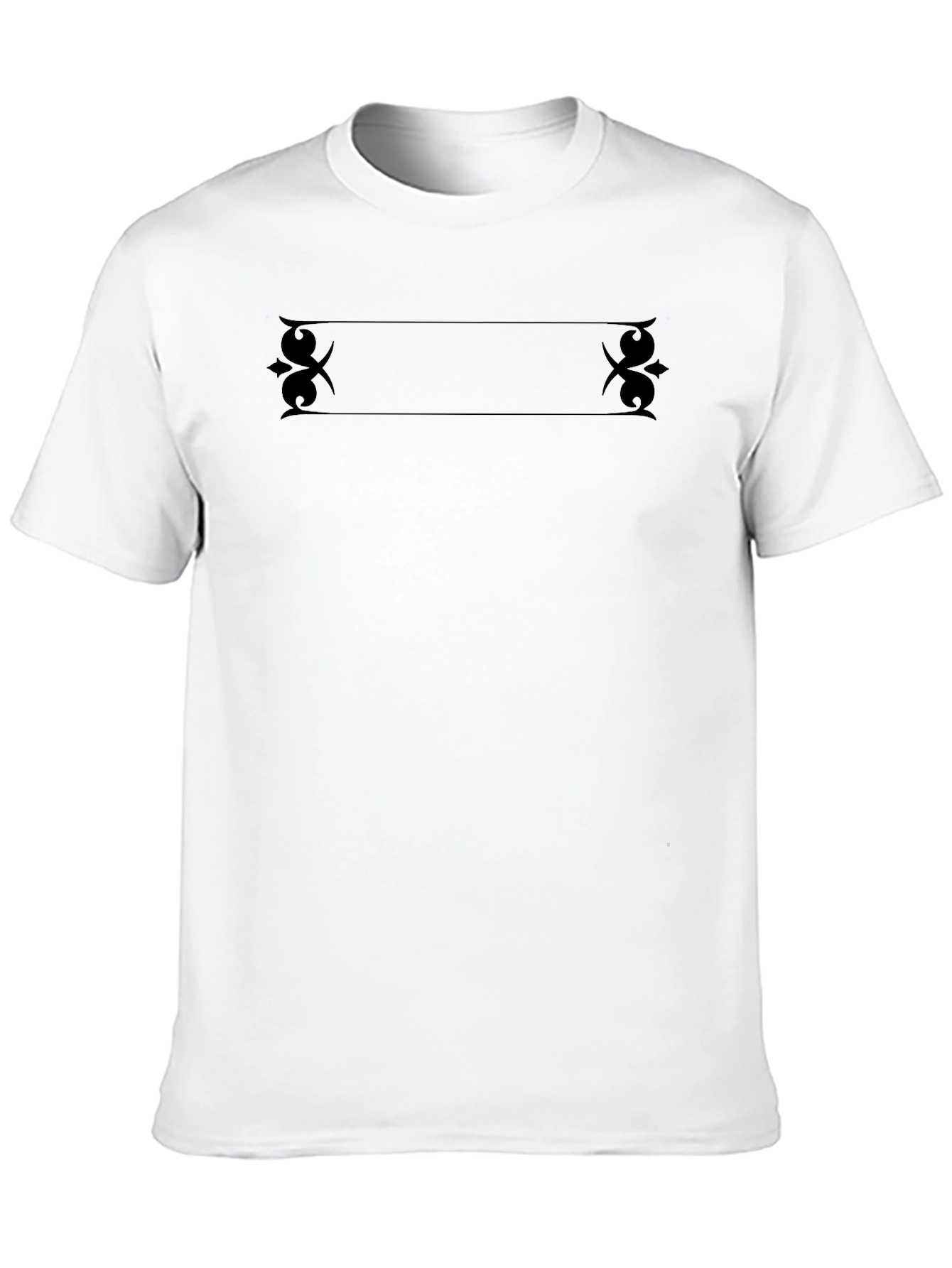 Elegant Black Graphic Tee - Classic Style