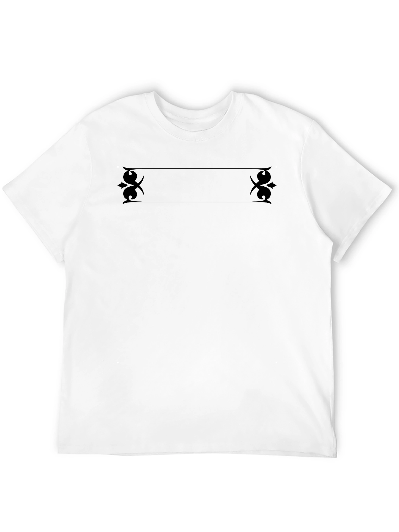 Elegant Black Graphic Tee - Classic Style