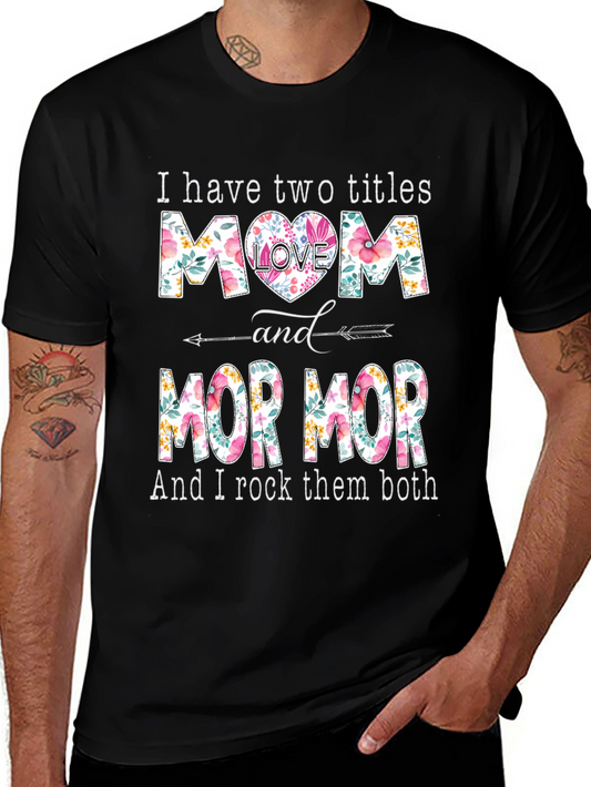 Floral Mom and Mor Mor Graphic Tee