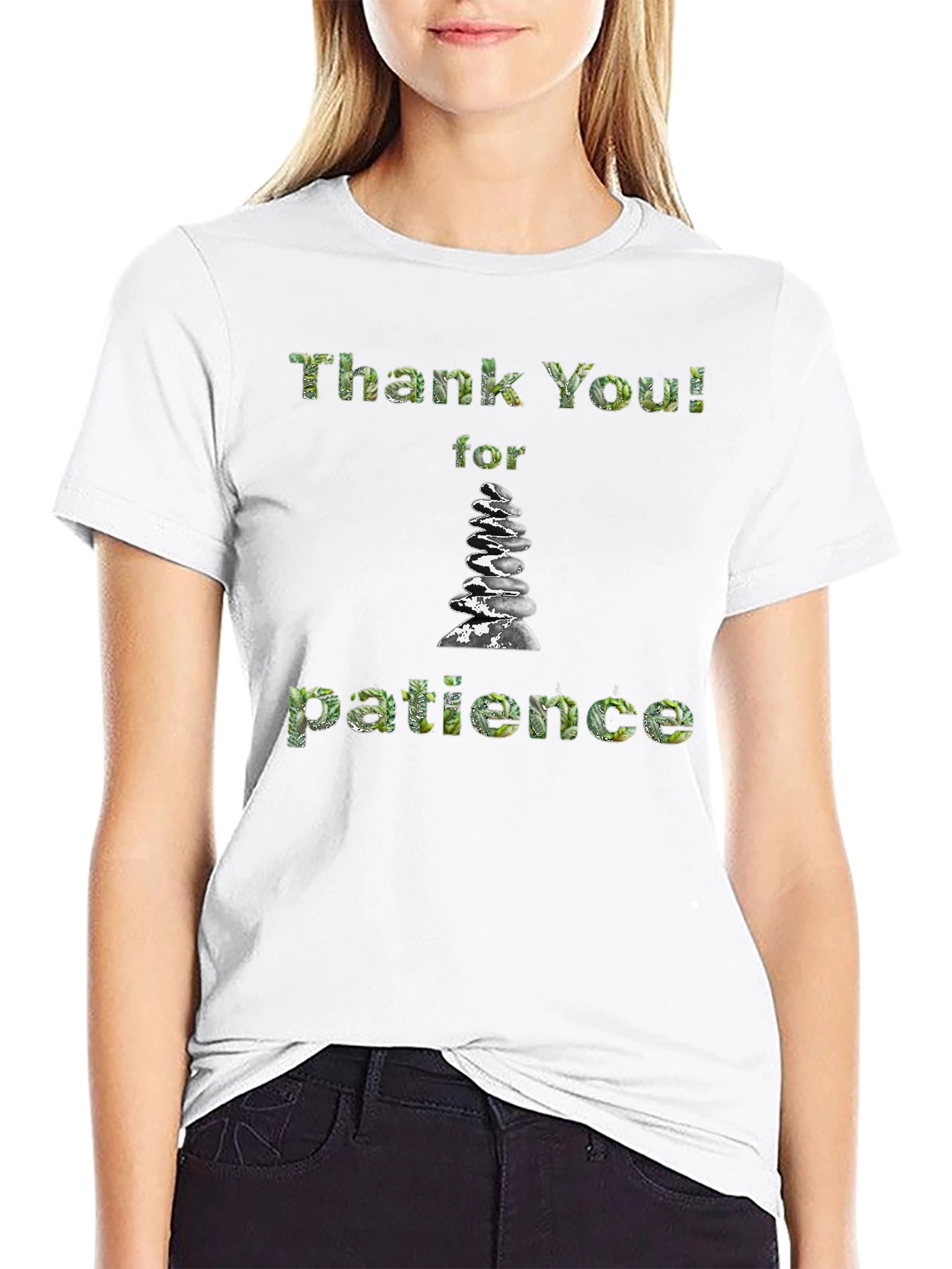Thank You for Patience Stone Stack T-Shirt