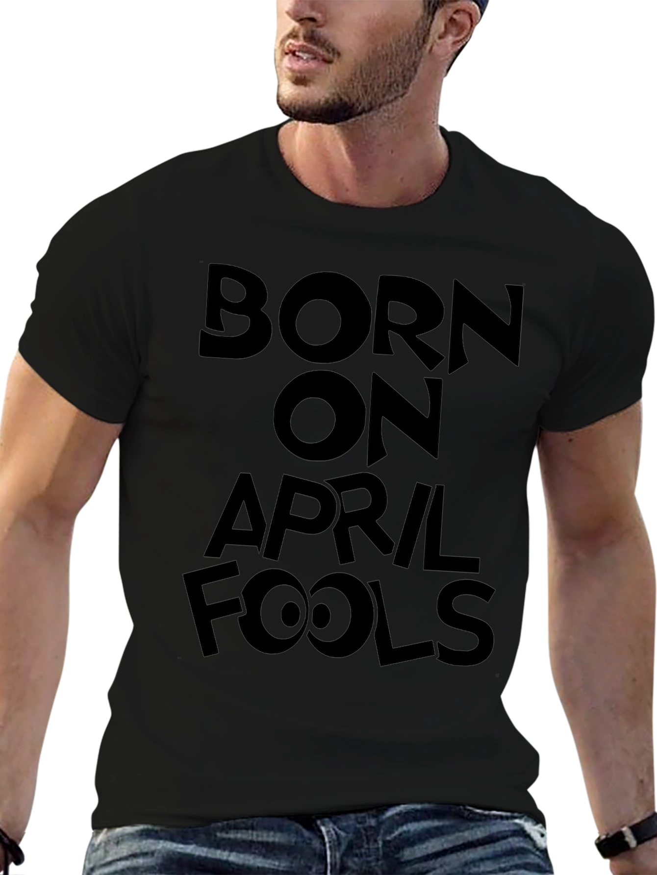 Born On April Fools T-Shirt Funny Graphic Tee