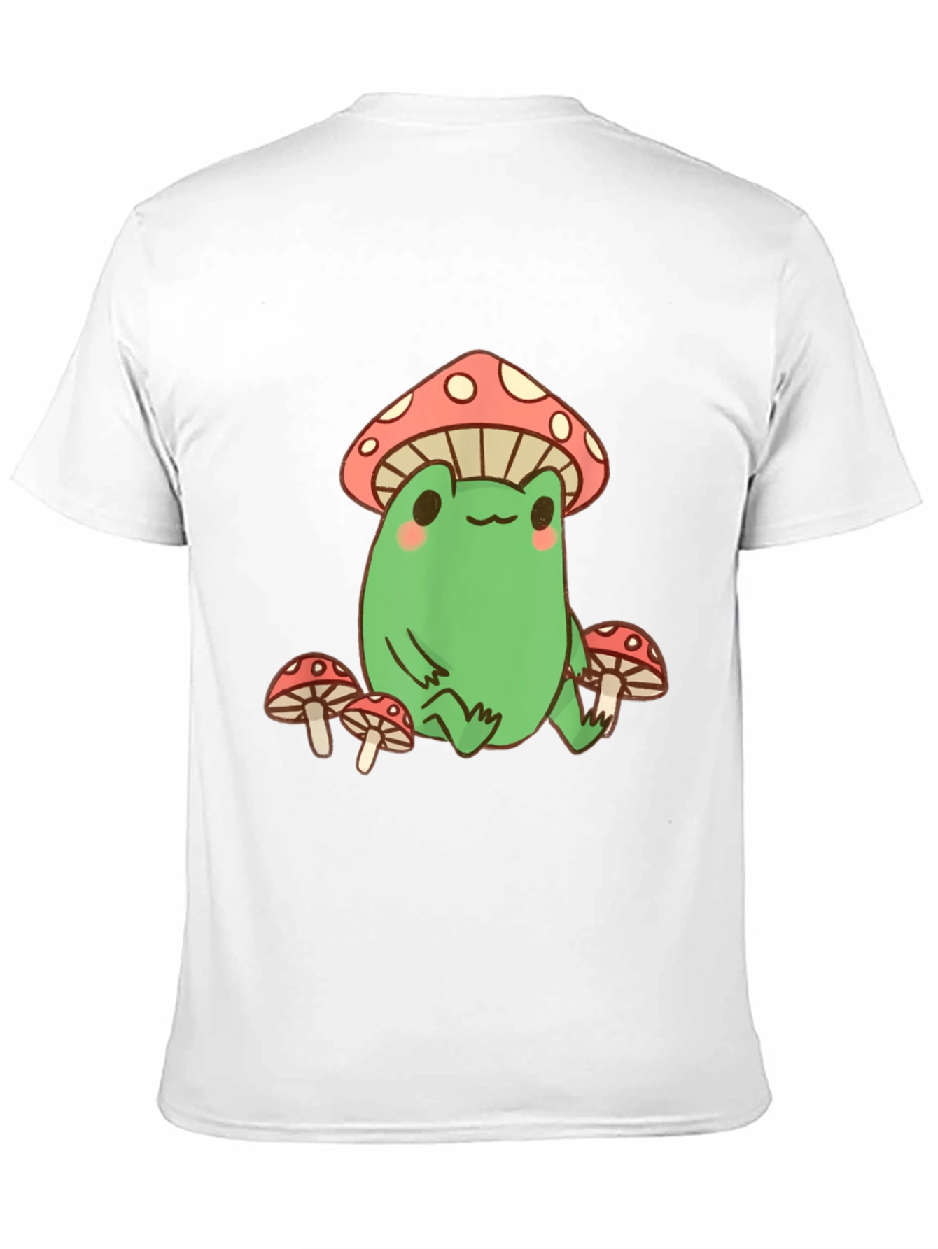 Frog and Mushroom Graphic Tee - Black
