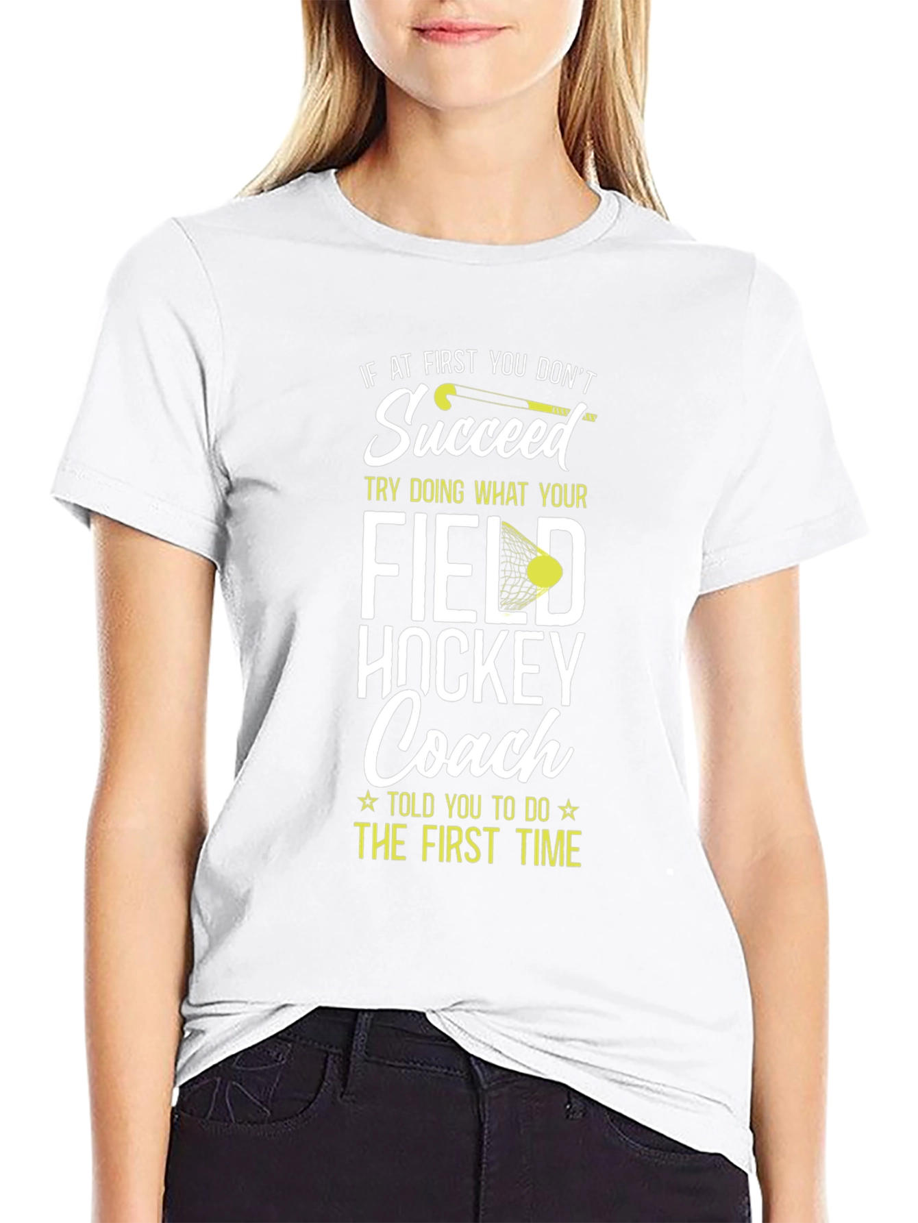 Field Hockey Coach Graphic T-Shirt