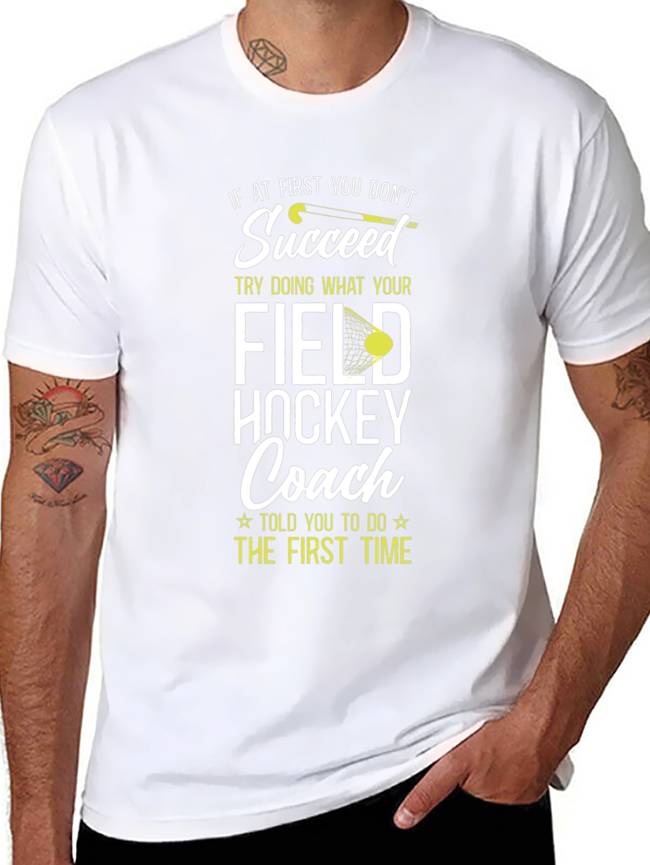 Field Hockey Coach Graphic T-Shirt