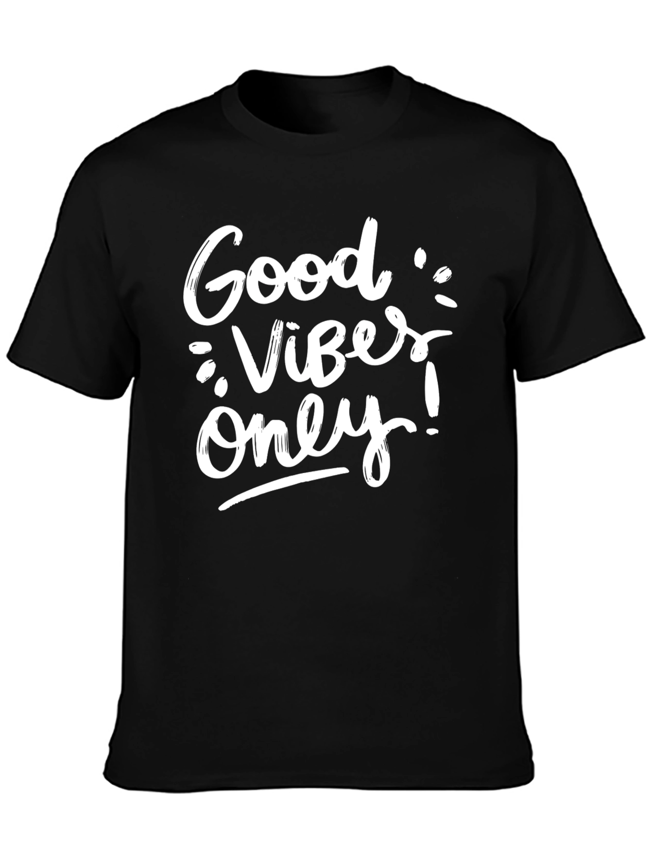 Good Vibes Only Black Graphic Tee