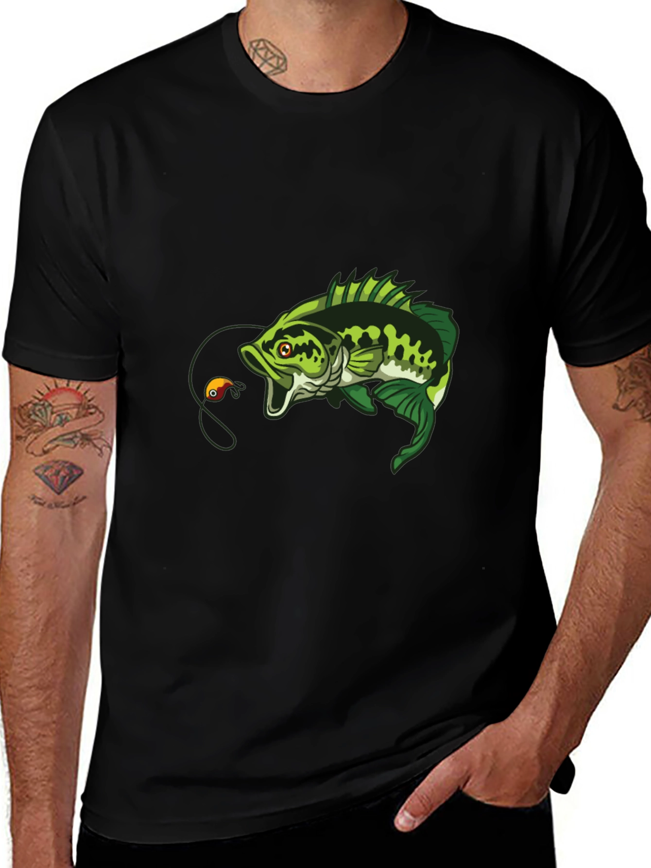 Bass Fishing T-Shirt - Hooked on Style!