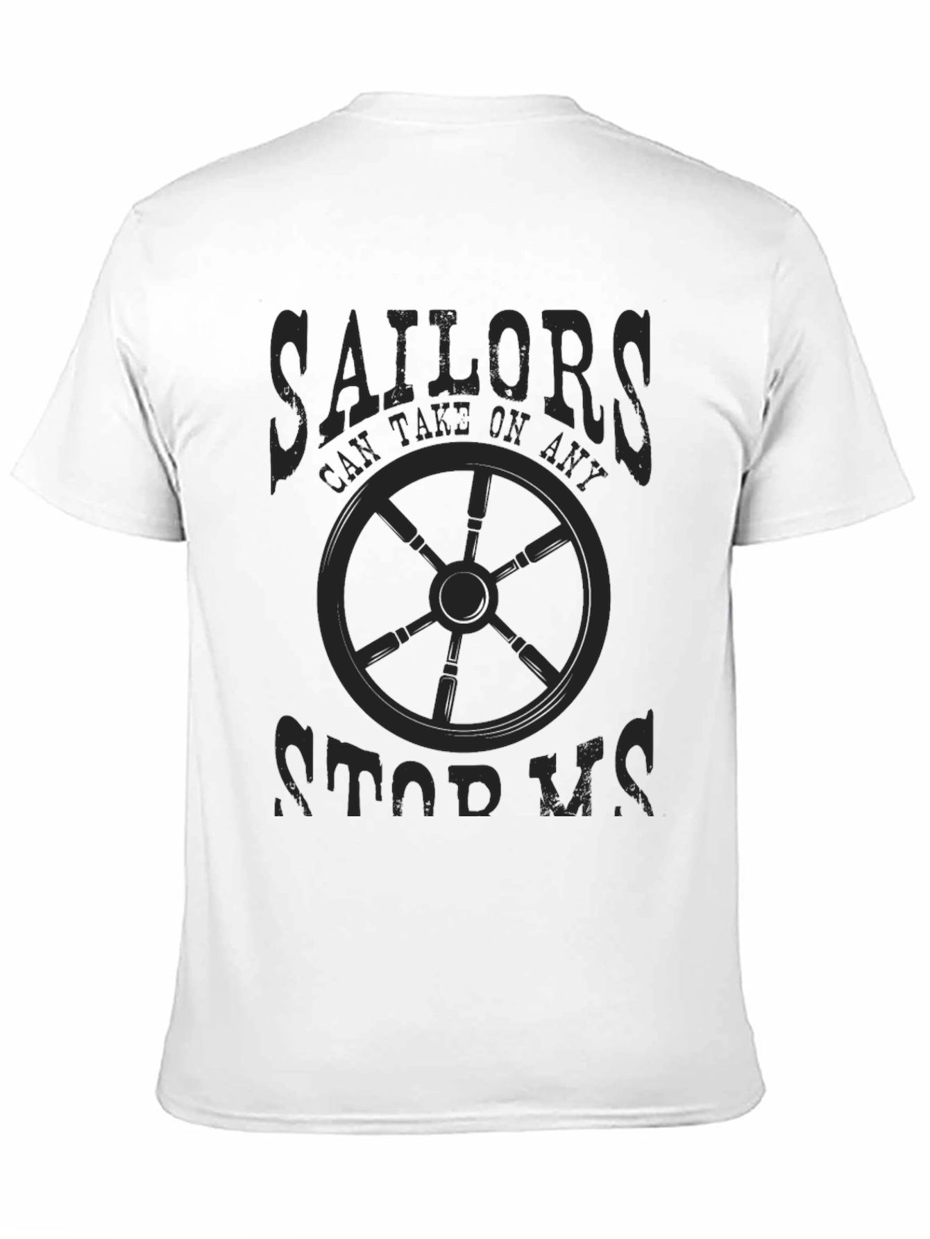 Sailor Themed Graphic Print Mens T-Shirt