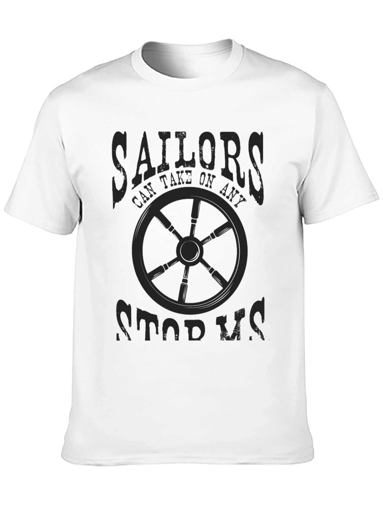 Sailor Themed Graphic Print Mens T-Shirt