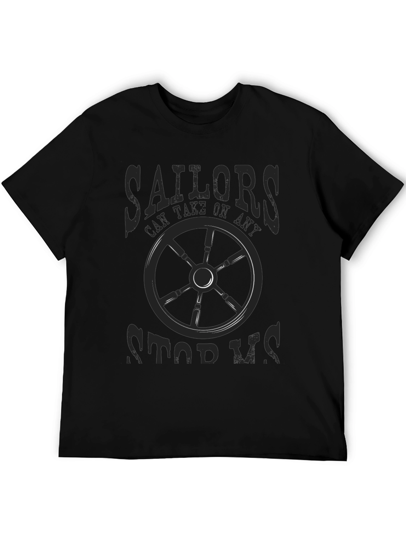 Sailor Themed Graphic Print Mens T-Shirt