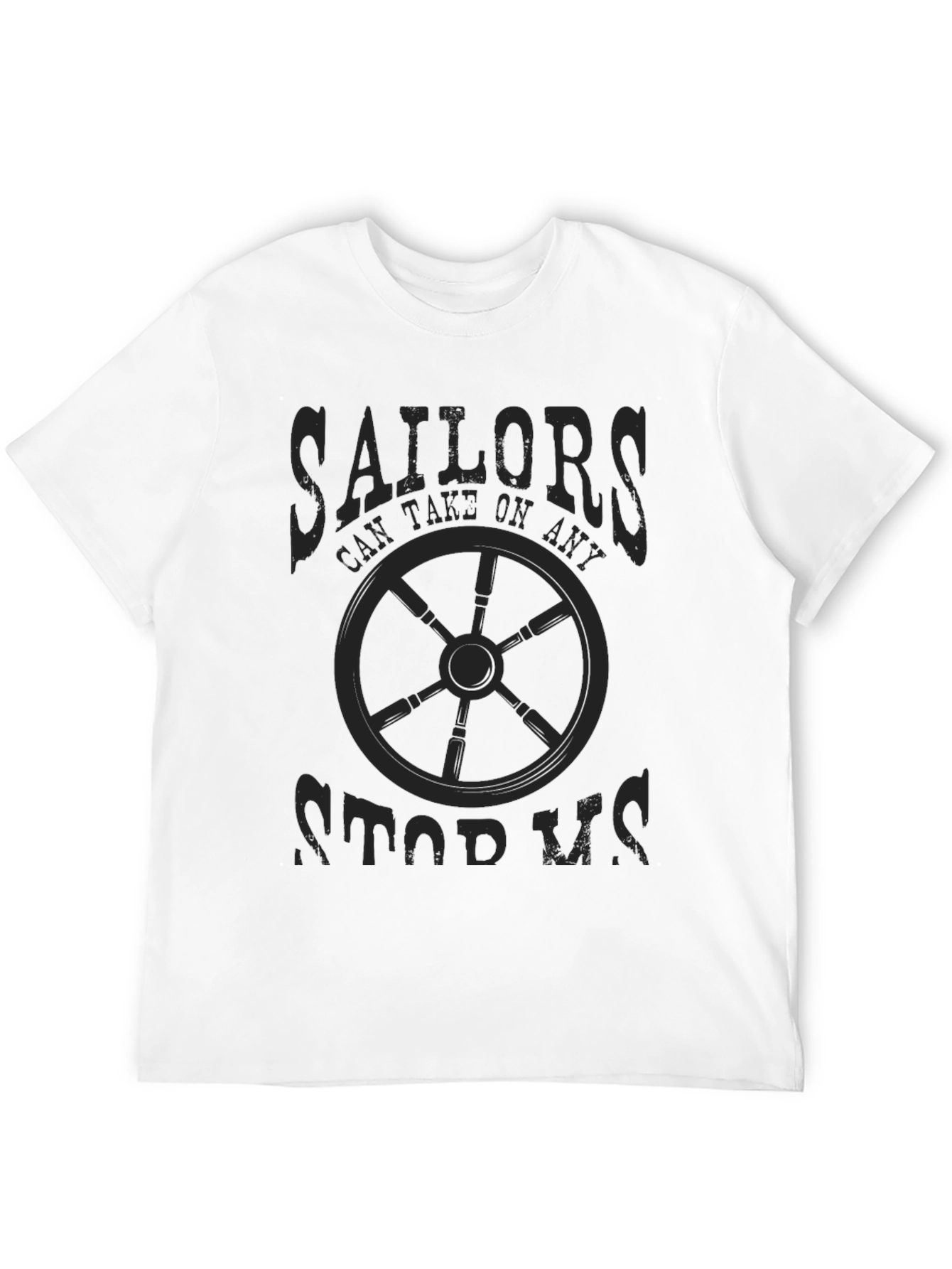 Sailor Themed Graphic Print Mens T-Shirt