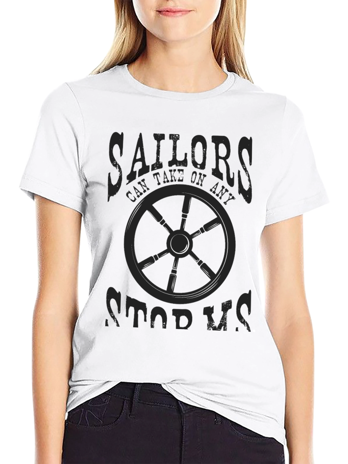 Sailor Themed Graphic Print Mens T-Shirt